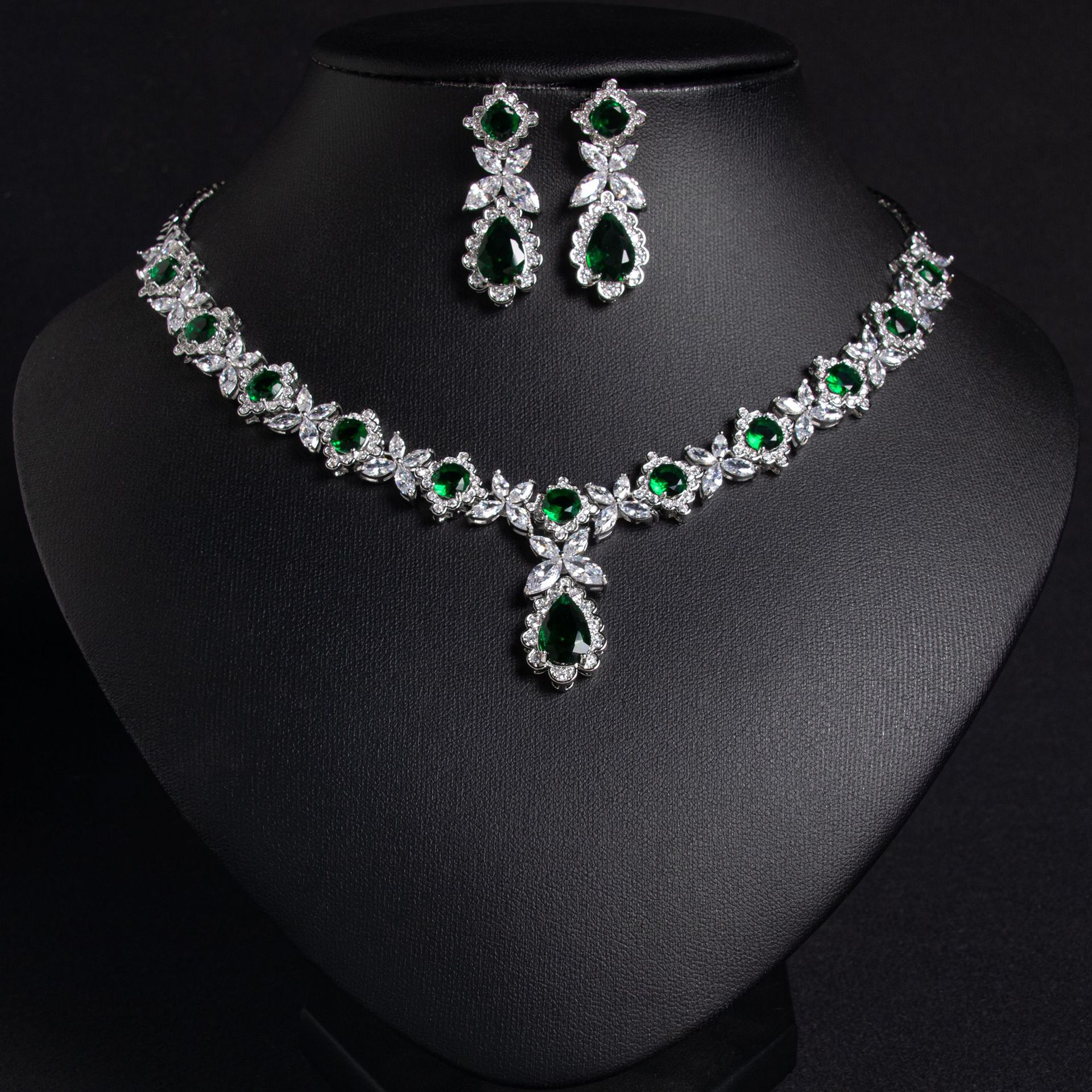 Elegant necklace and earrings for special occasions