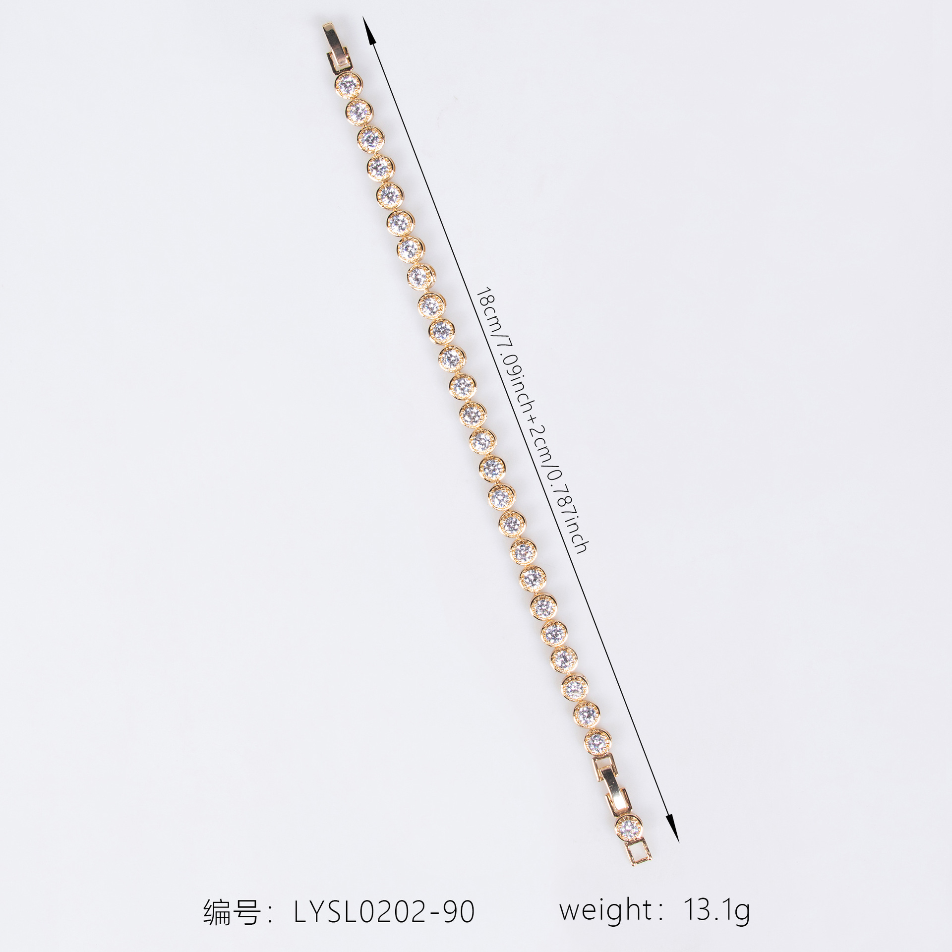 New high quality simple zircon bracelet