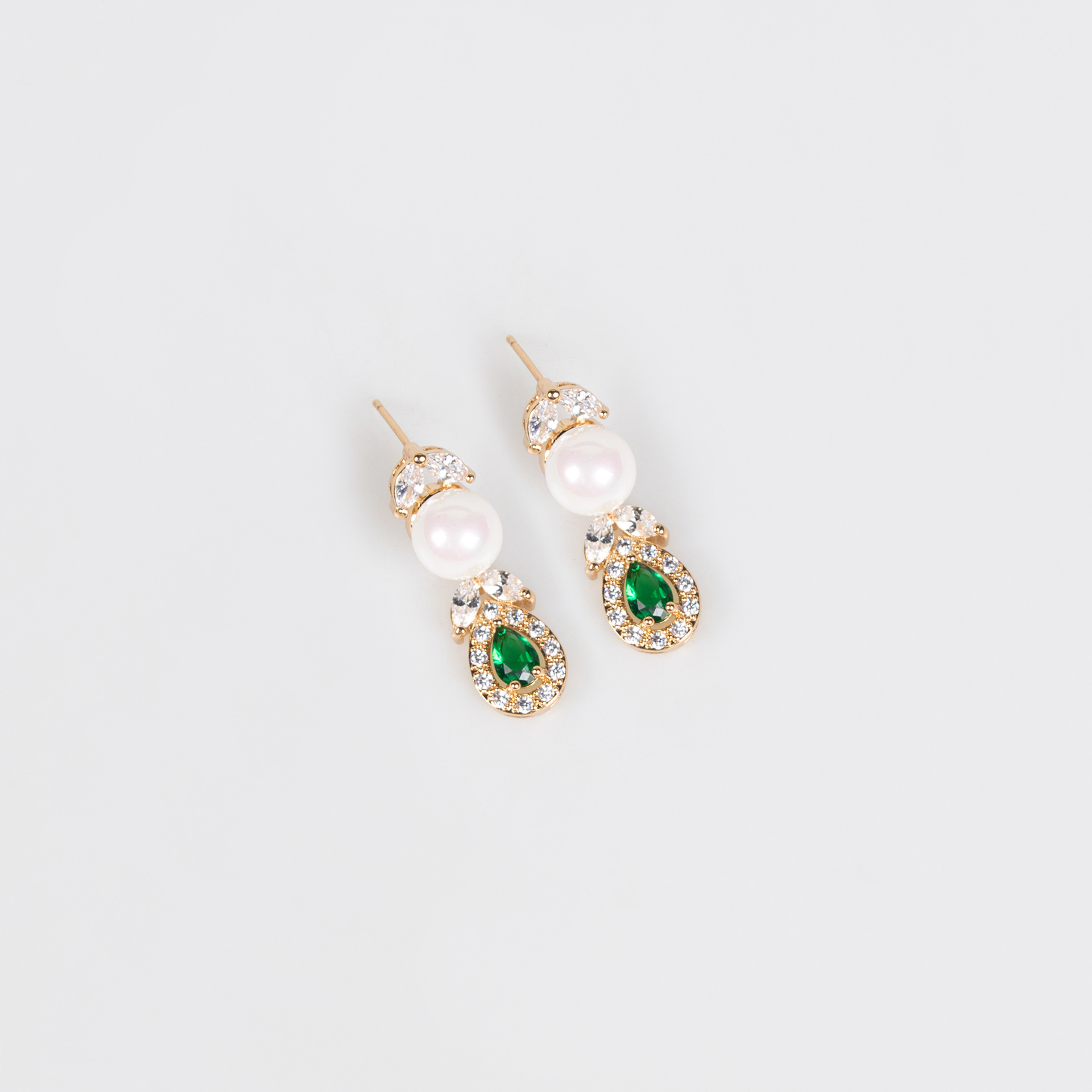 New Pearl Zircon Jewelry Set