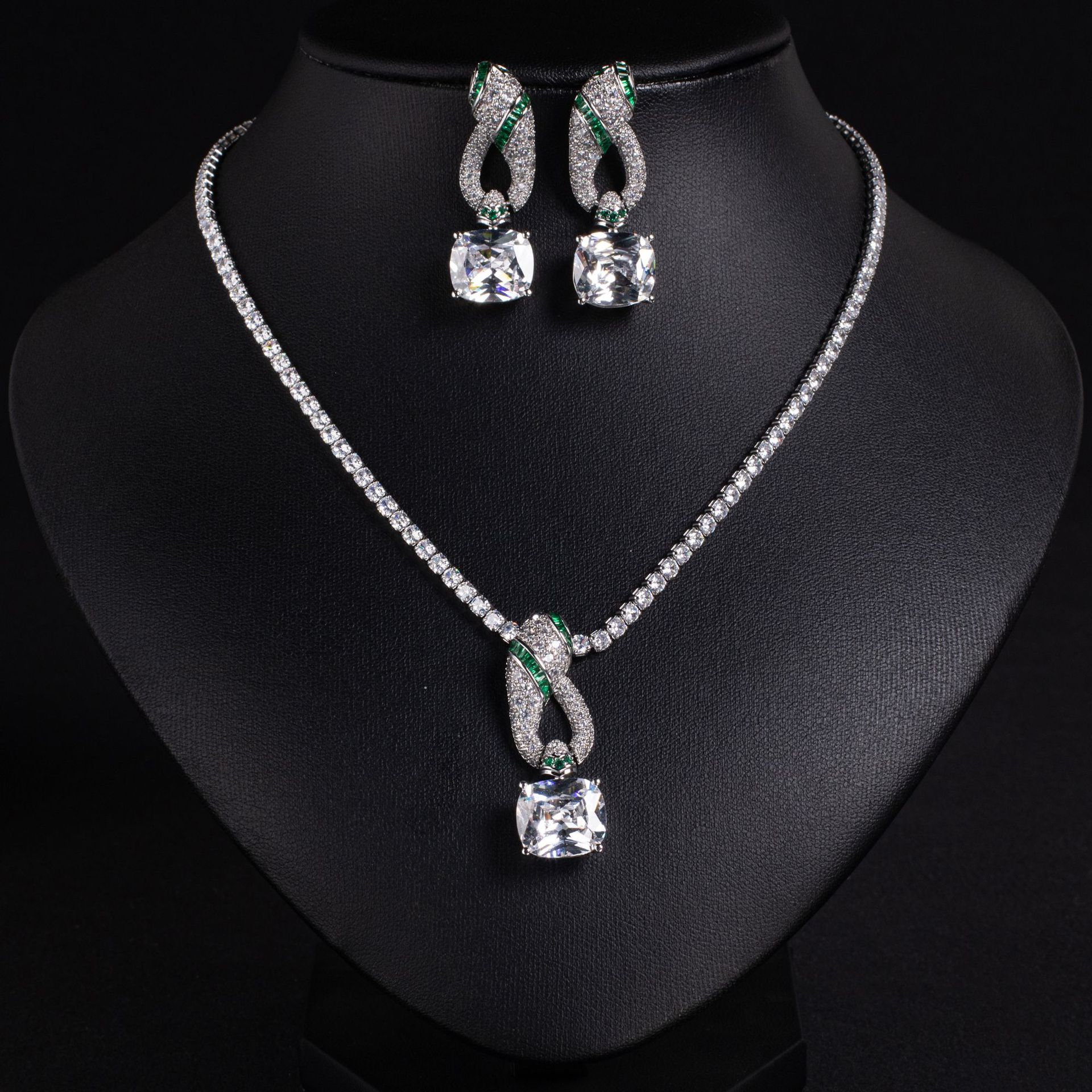 New hot selling European zircon jewelry sets
