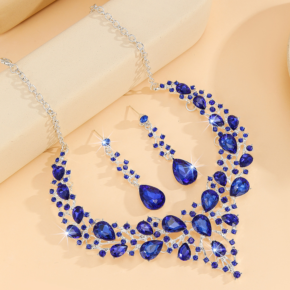 2-piece crystal jewelry set#TL0265