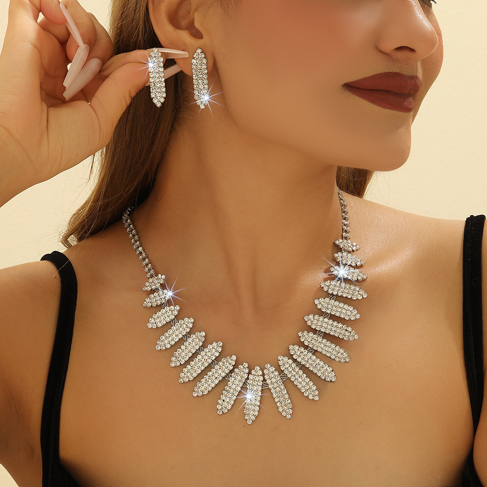 2-piece crystal jewelry set#TL0001