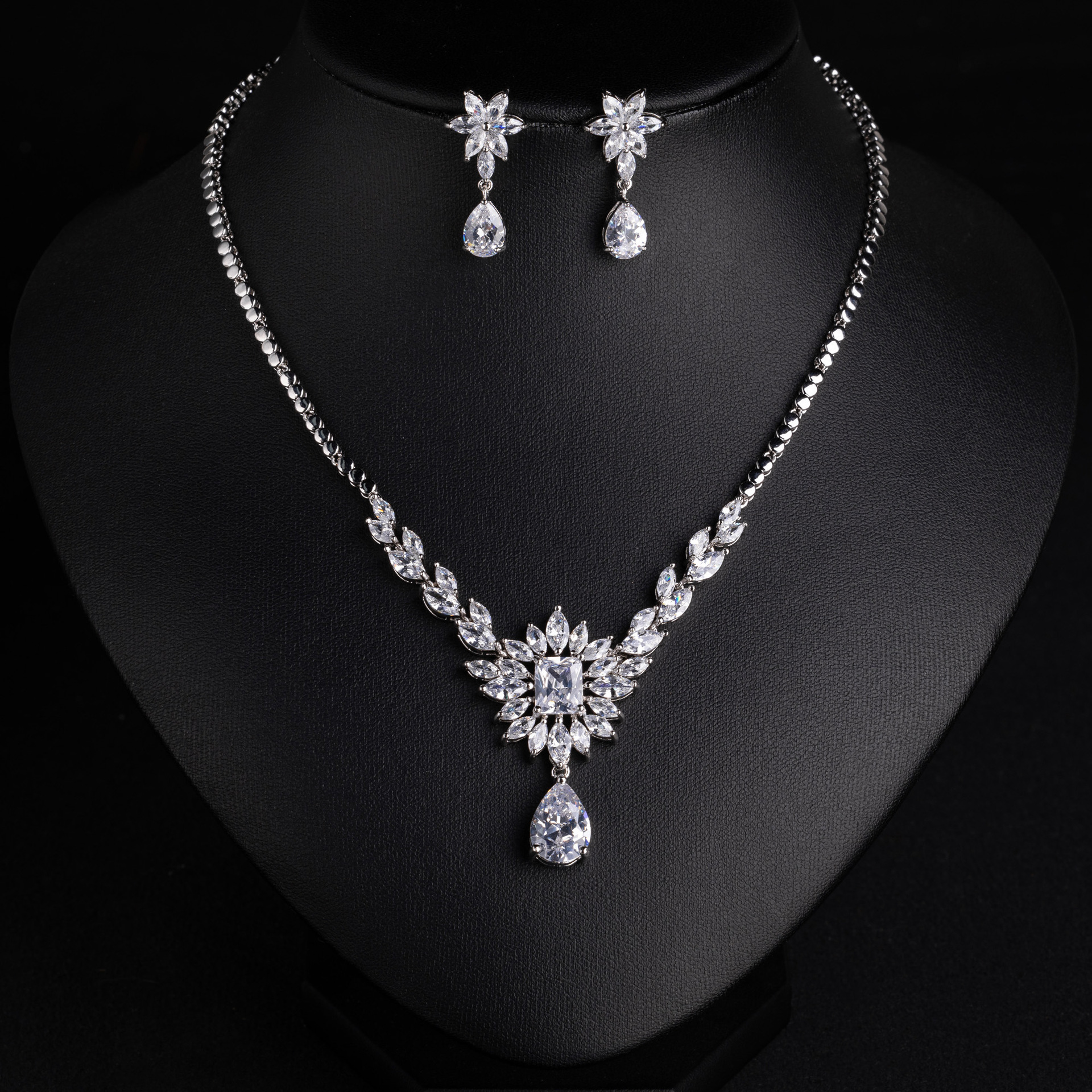 Zircon jewelry set#LYTJ29684