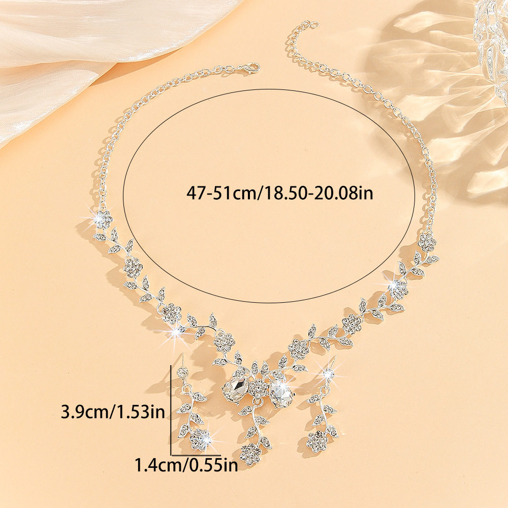2-piece crystal jewelry set#TL0068