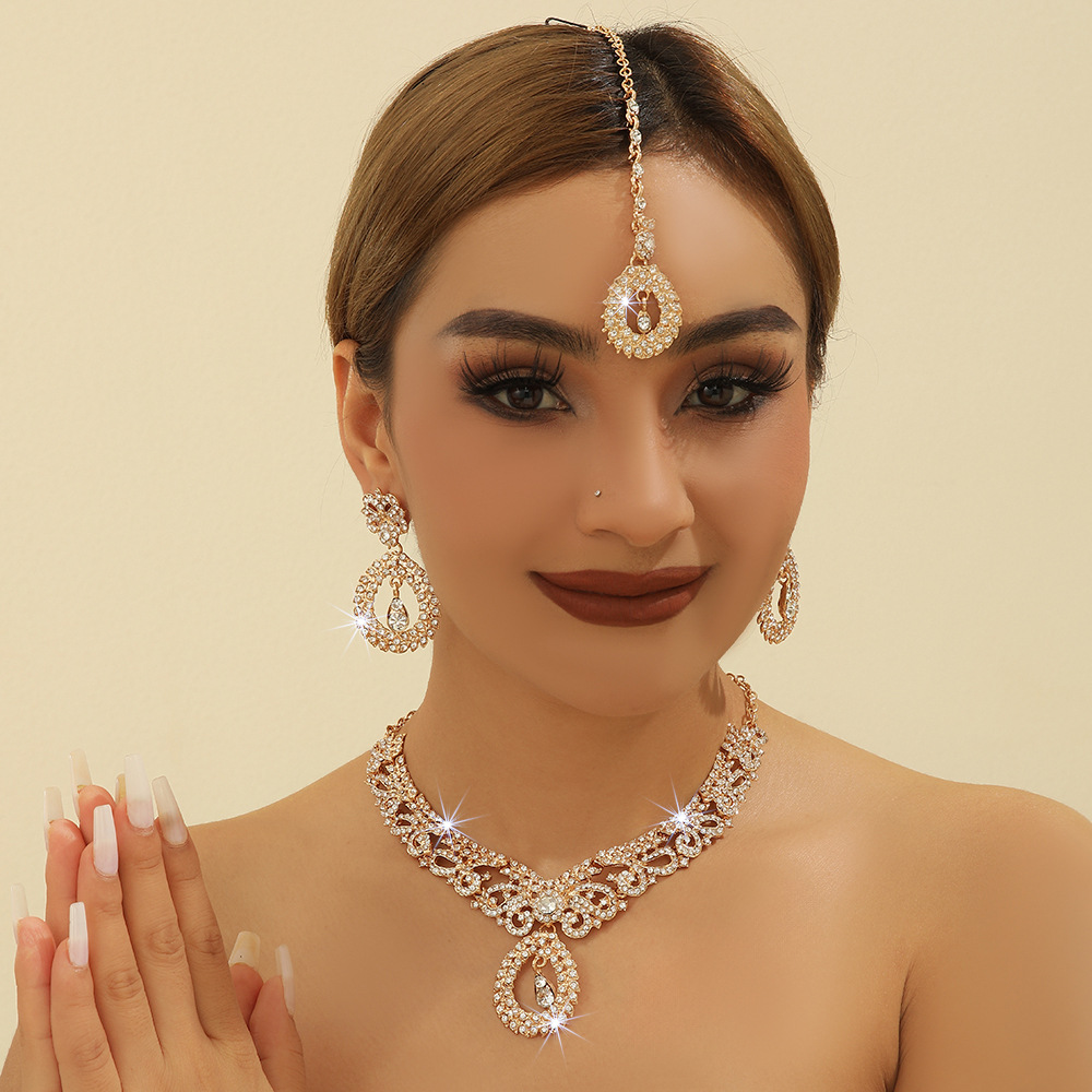 3-piece crystal jewelry set#CN203