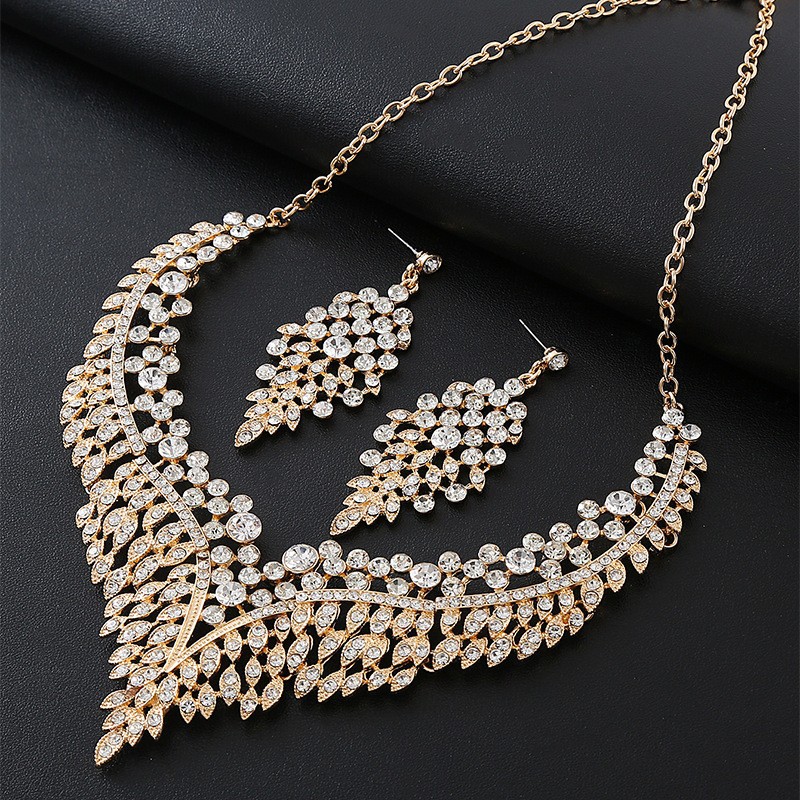 2-piece crystal jewelry set#TL0001