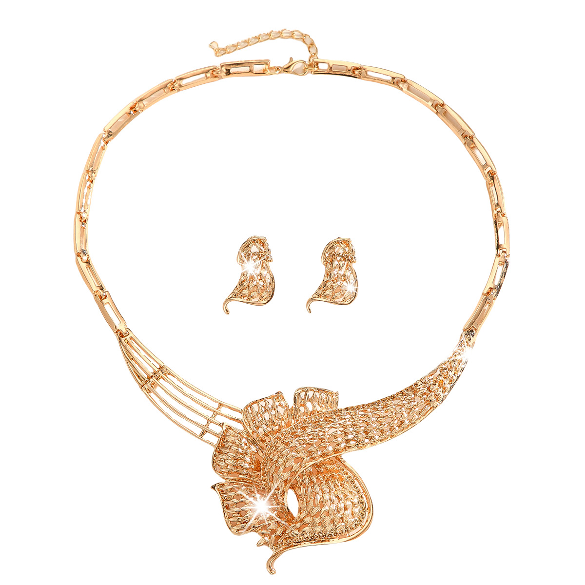 2-piece crystal jewelry set#TL4337