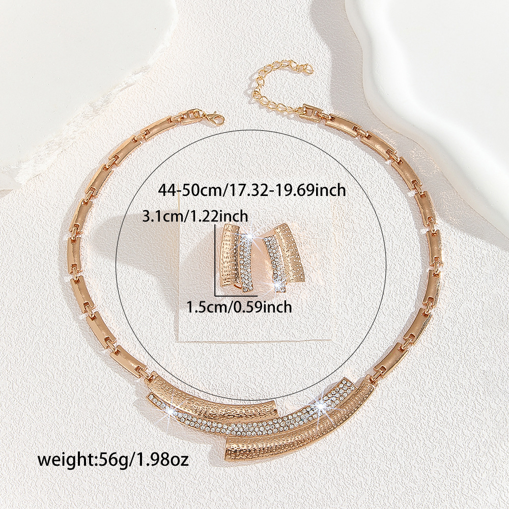 2-piece crystal jewelry set#TL4034