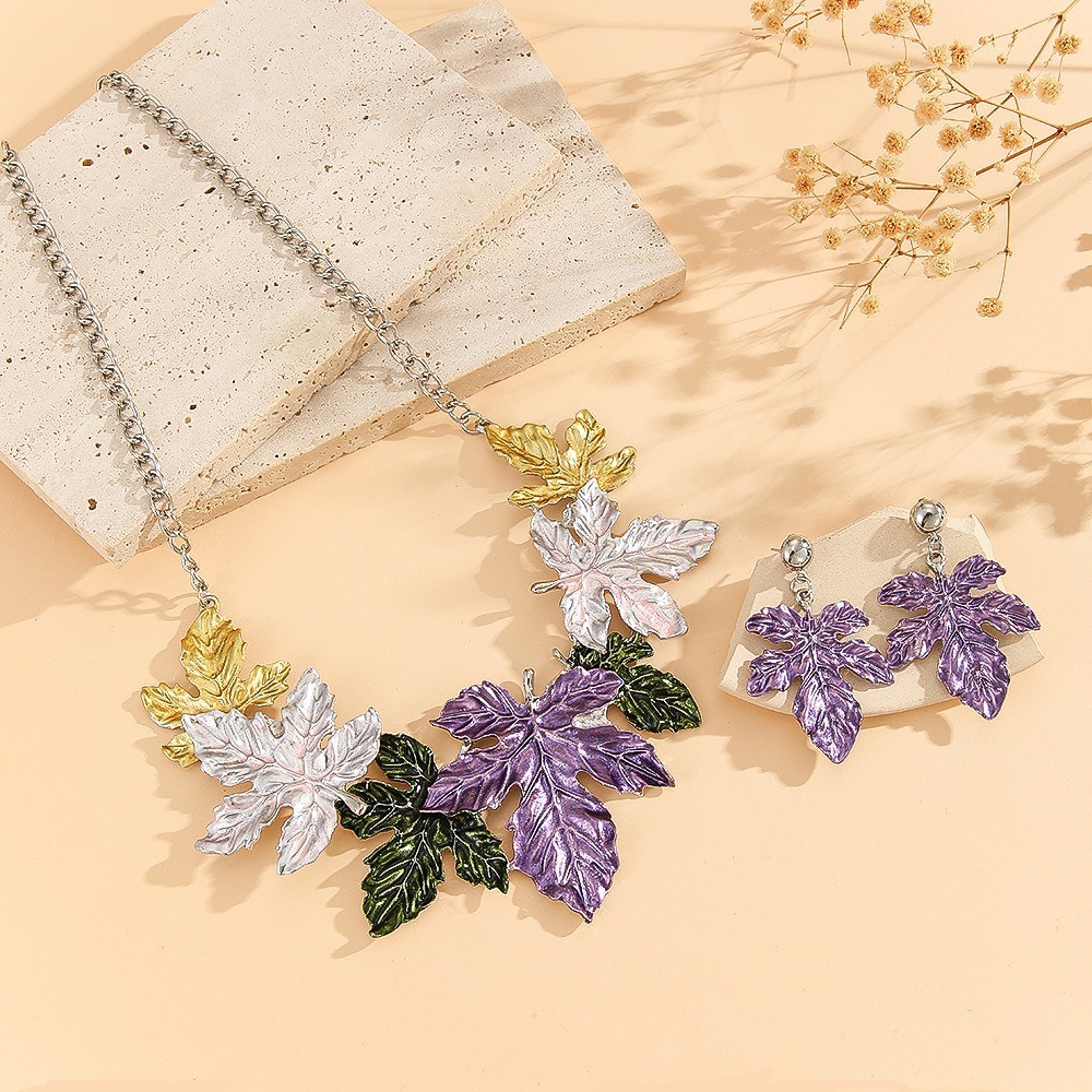 2-piece crystal jewelry set#TL005415