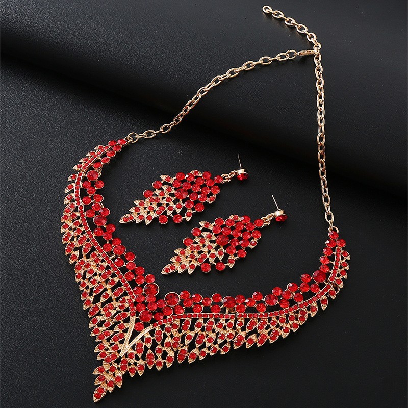 2-piece crystal jewelry set#TL0001