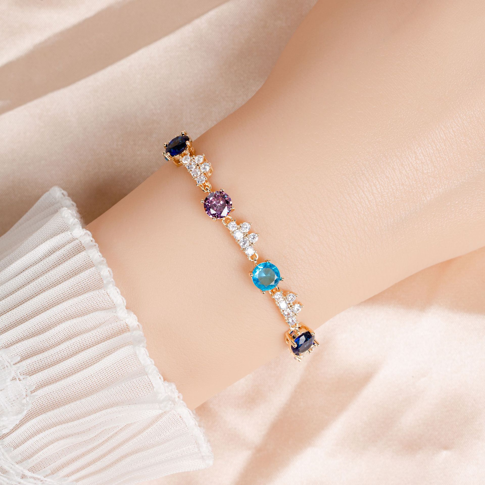 New Simple Shiny Zircon Bracelet