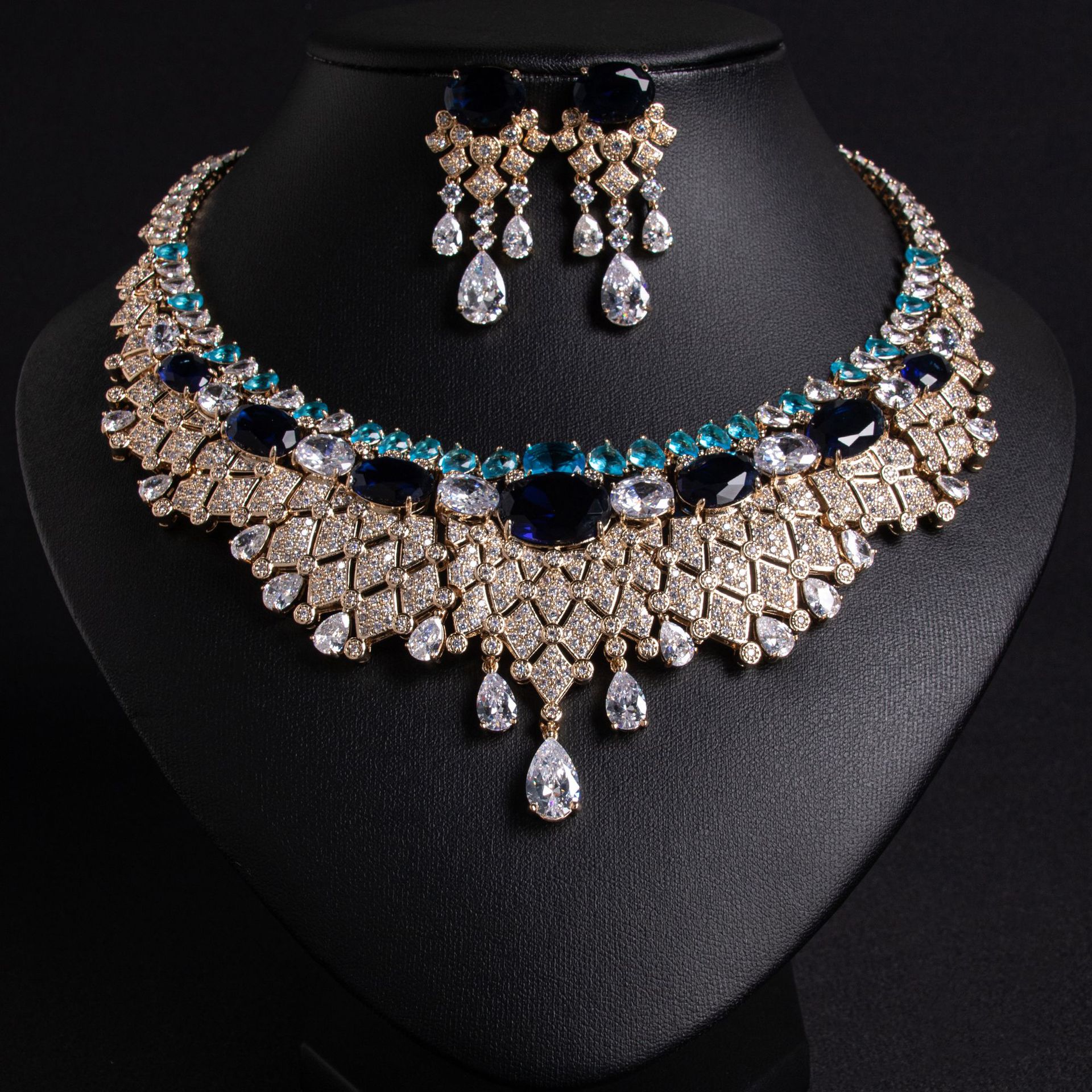 New zircon jewelry sets suitable for weddings