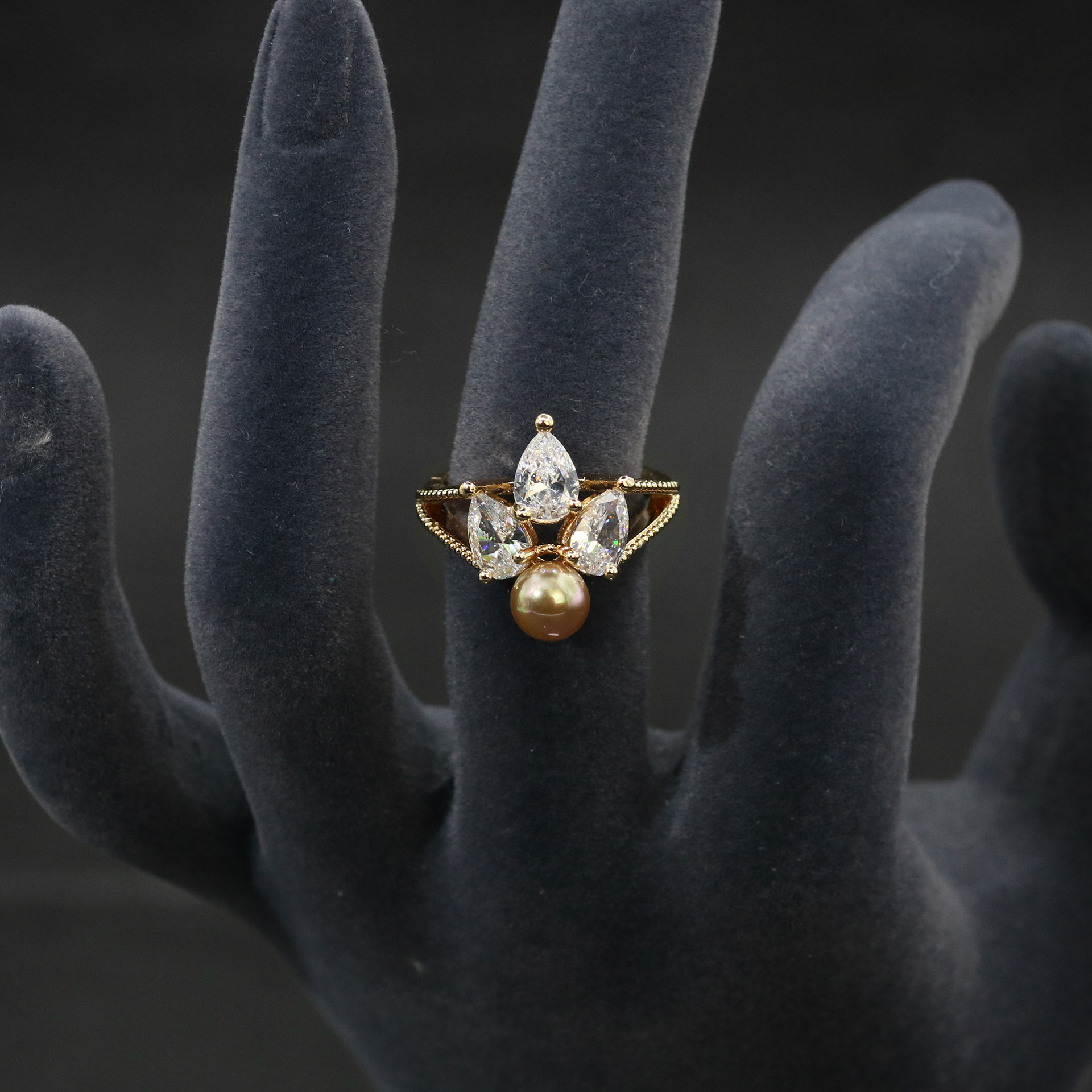 New high quality creative style zircon ring