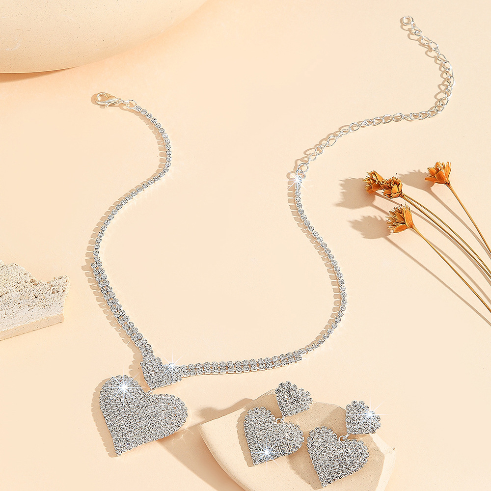2-piece crystal jewelry set#TL0001