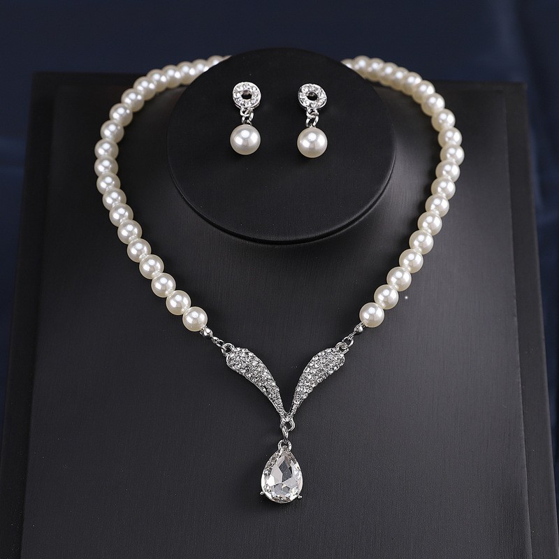 2-piece crystal jewelry set#TL0006