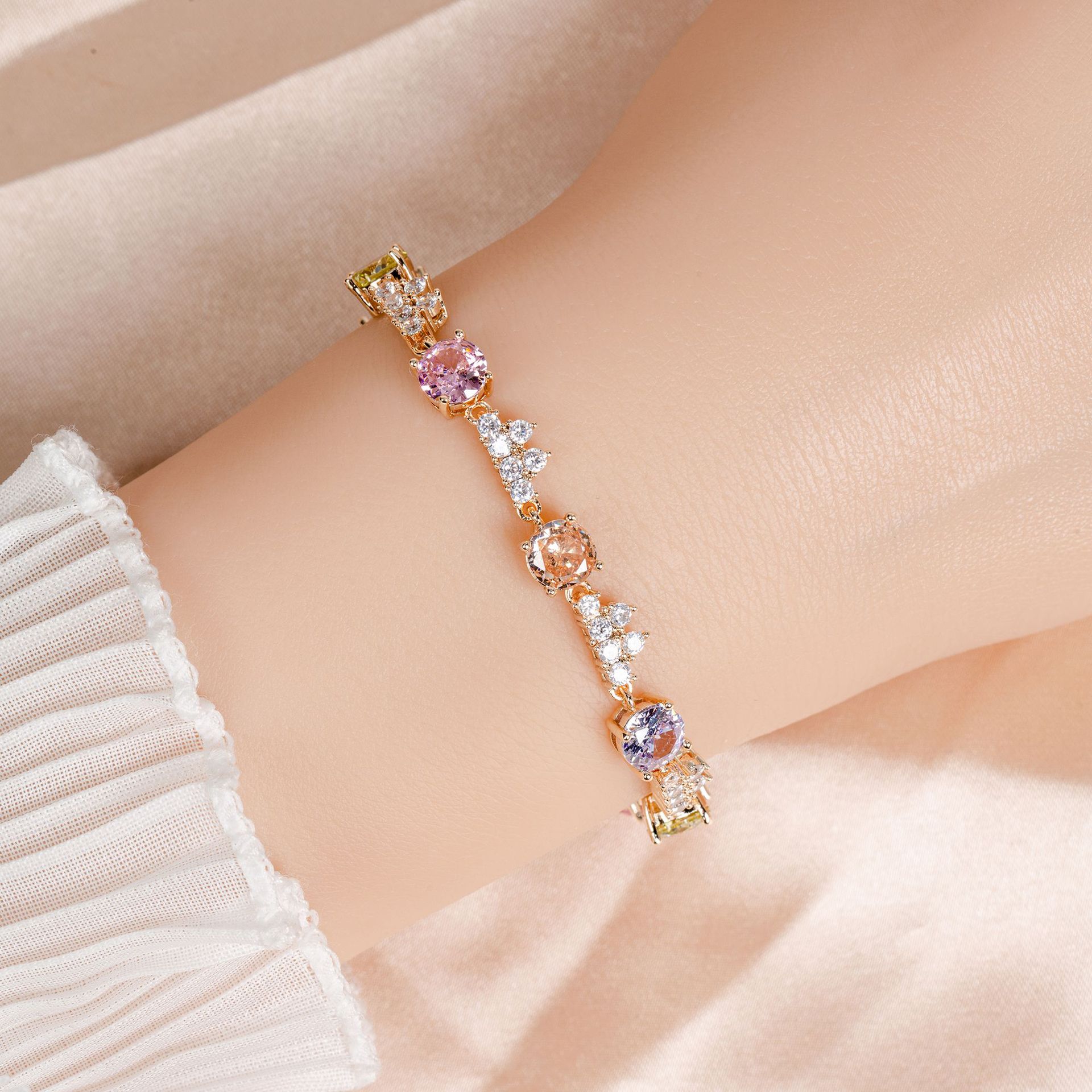 New Simple Shiny Zircon Bracelet