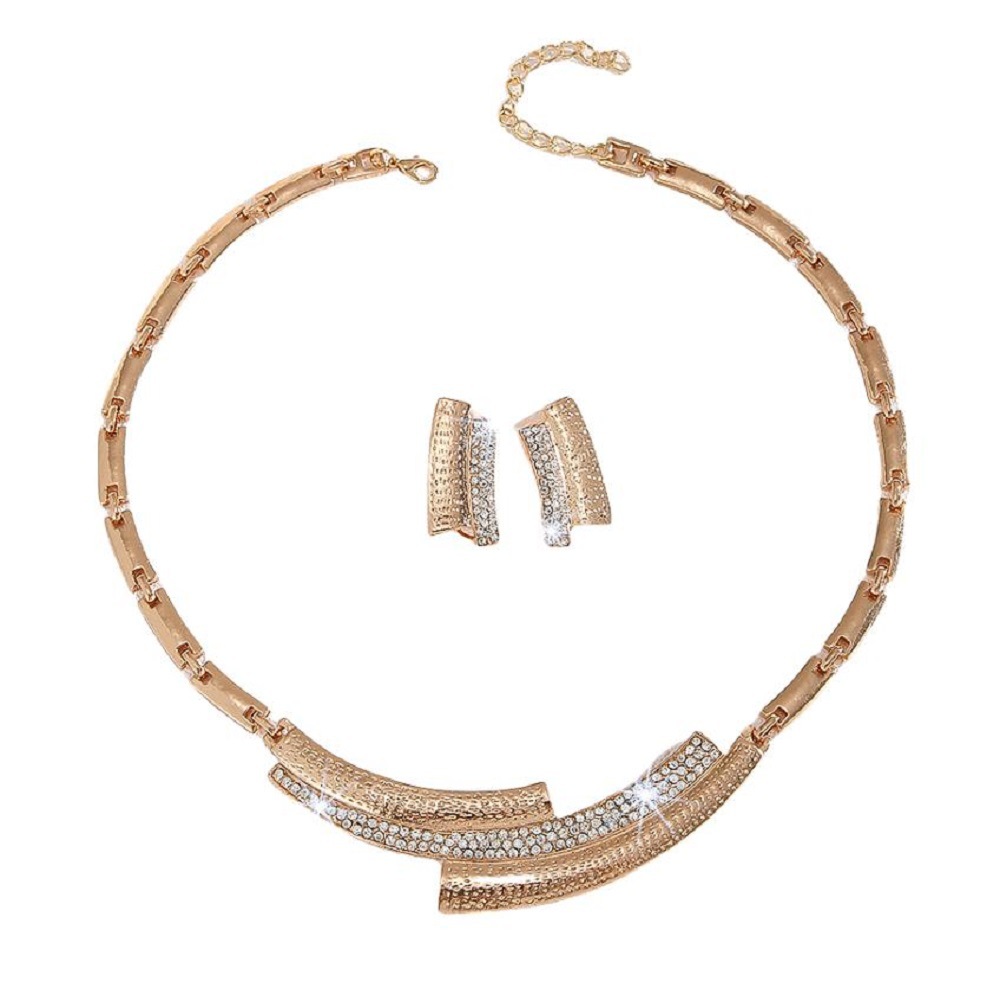 2-piece crystal jewelry set#TL4034