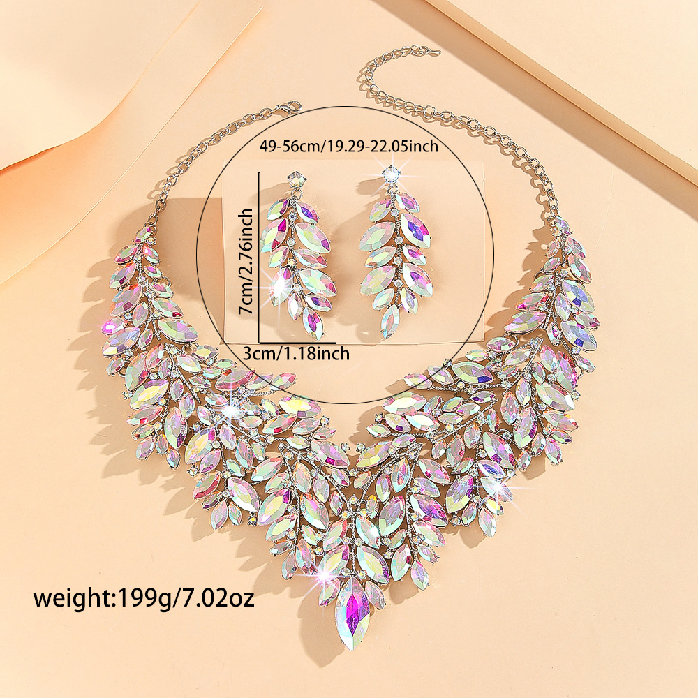 2-piece crystal jewelry set#TL0001