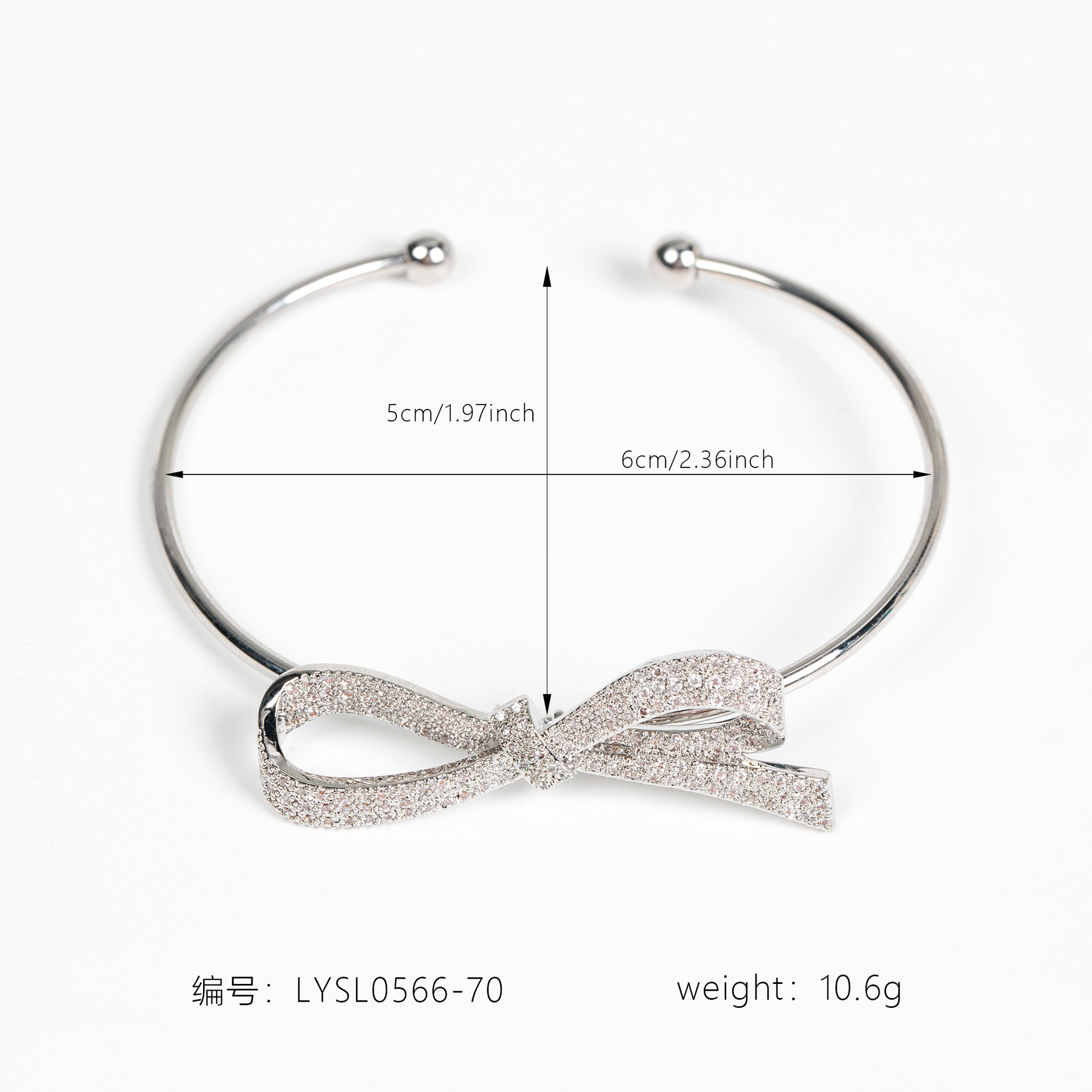 New high quality bowknot zircon bracelet