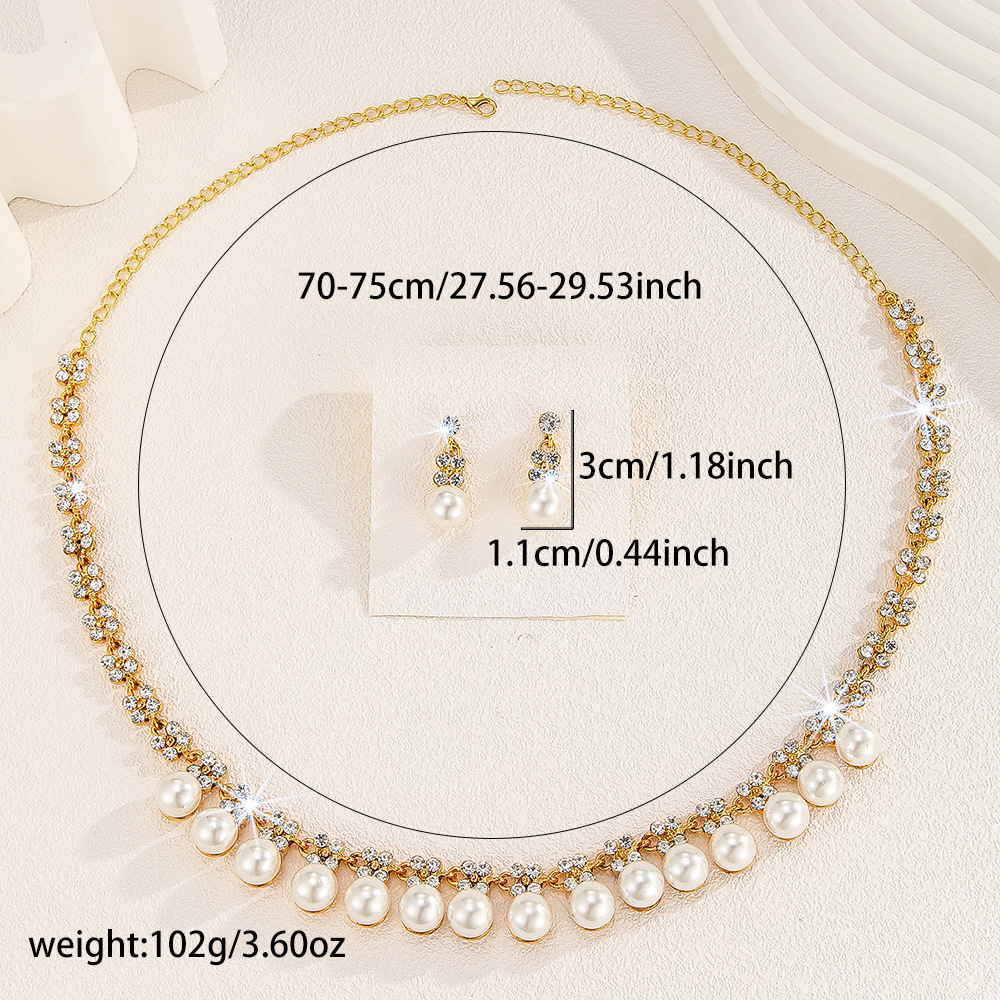 2-piece crystal jewelry set#TL3215