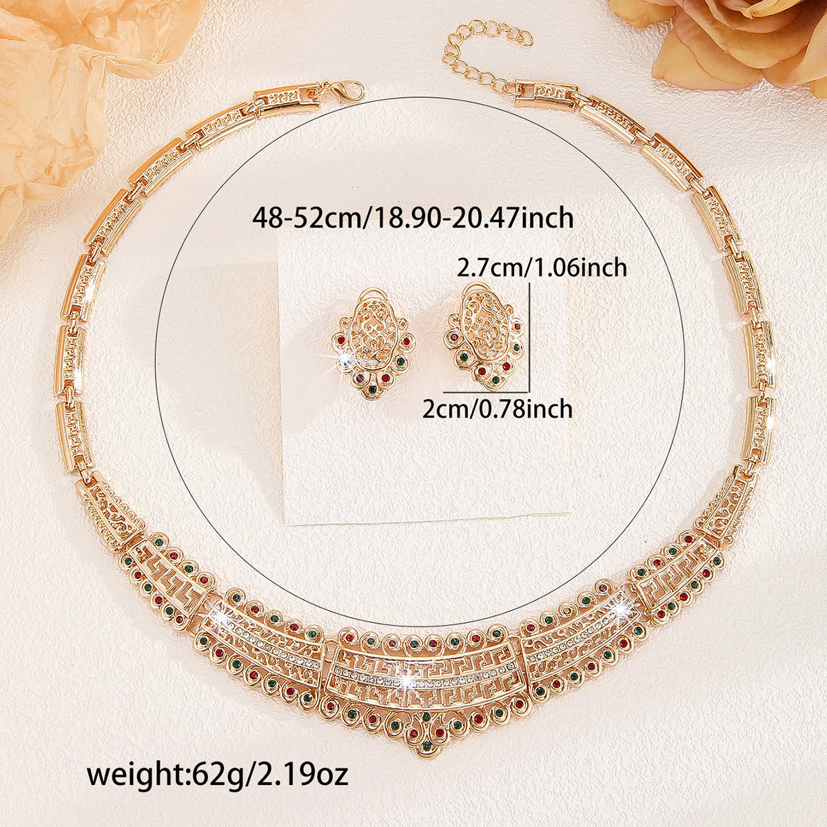 2-piece crystal jewelry set#TL4103