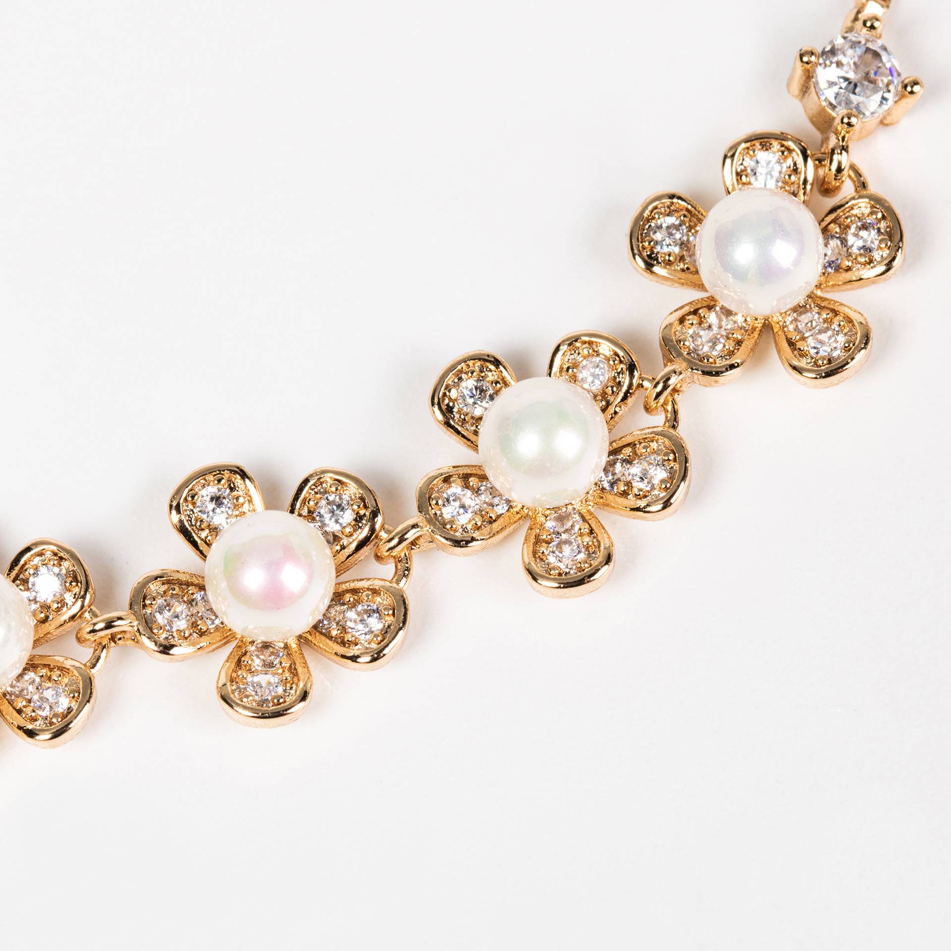 New flower zircon bracelet