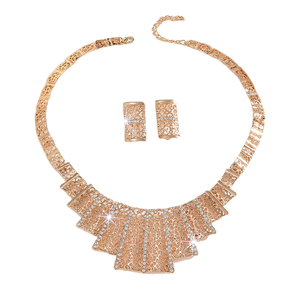 2-piece crystal jewelry set#TL4049