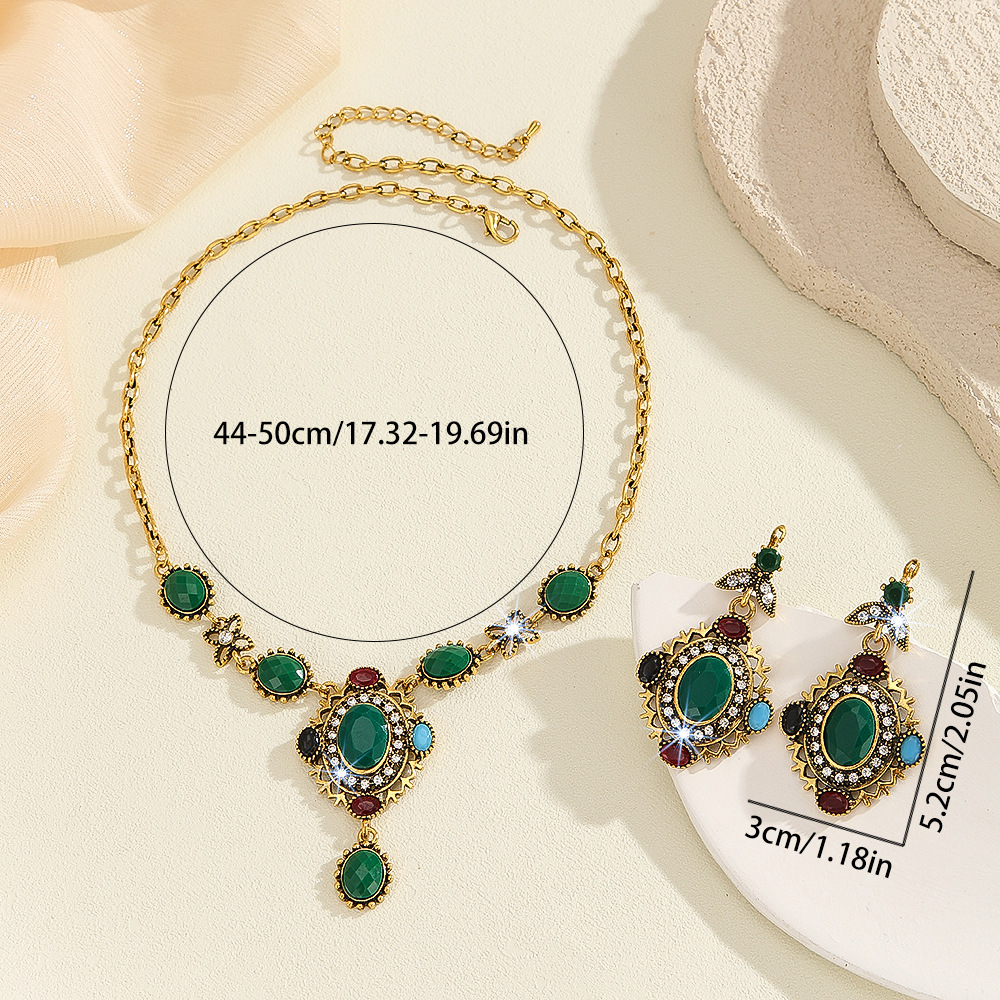 2-piece crystal jewelry set#TL0001