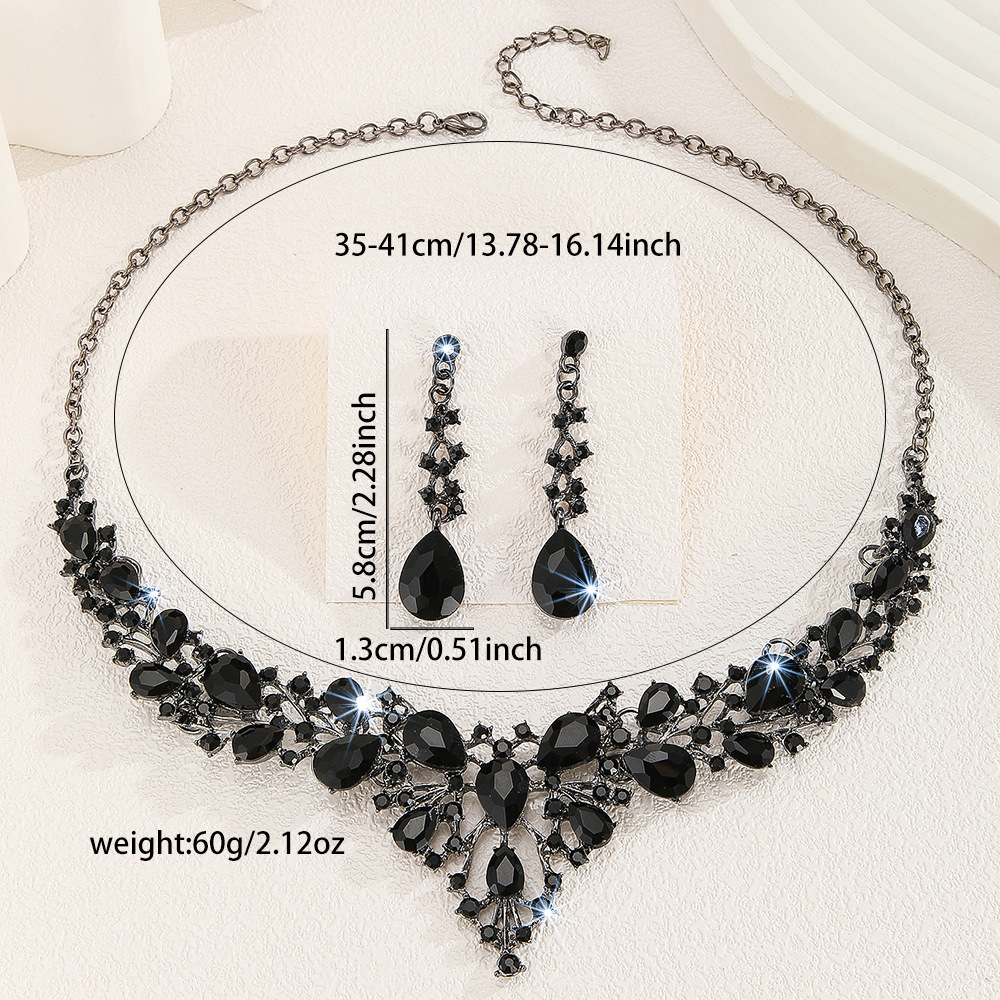 2-piece crystal jewelry set#TL0265