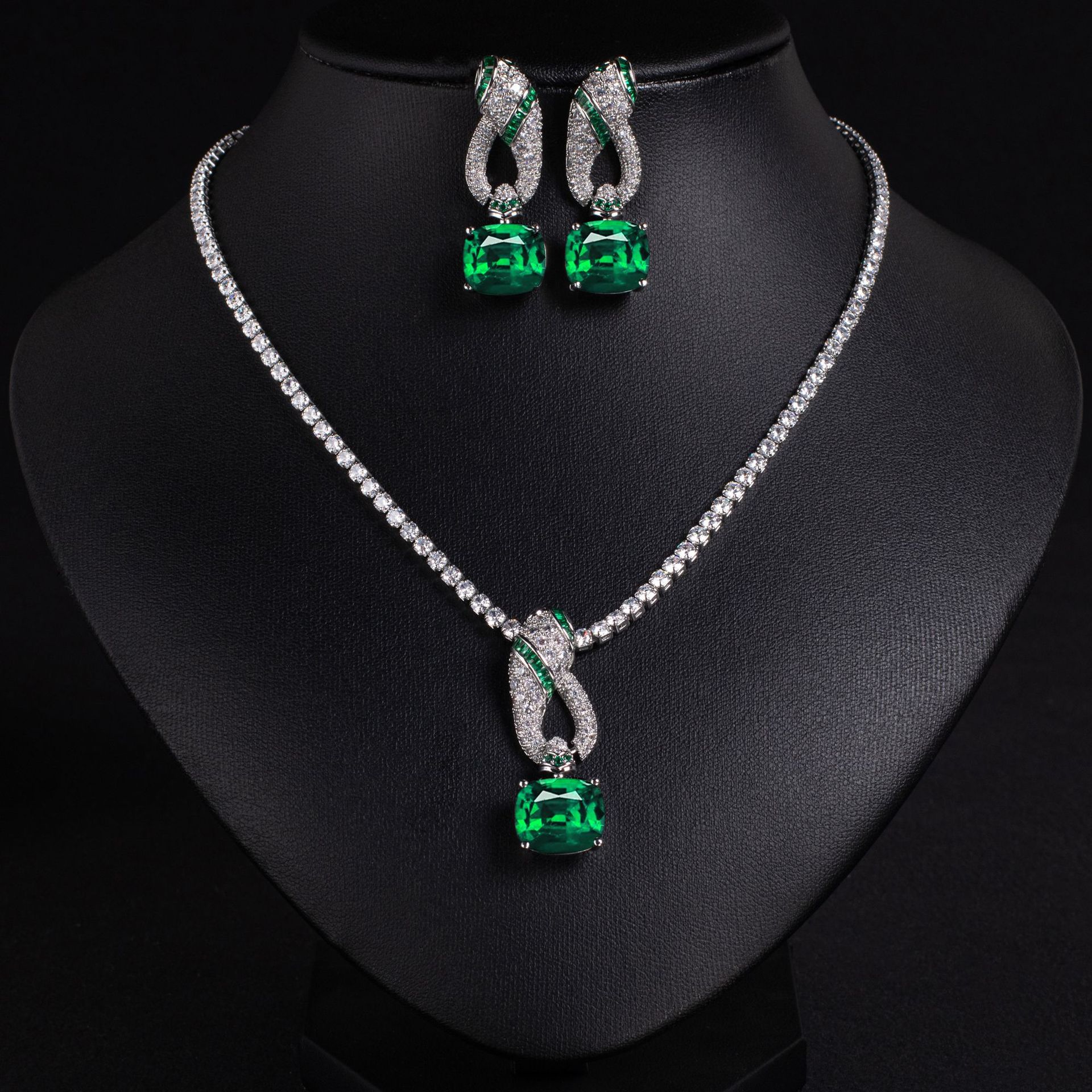 New hot selling European zircon jewelry sets
