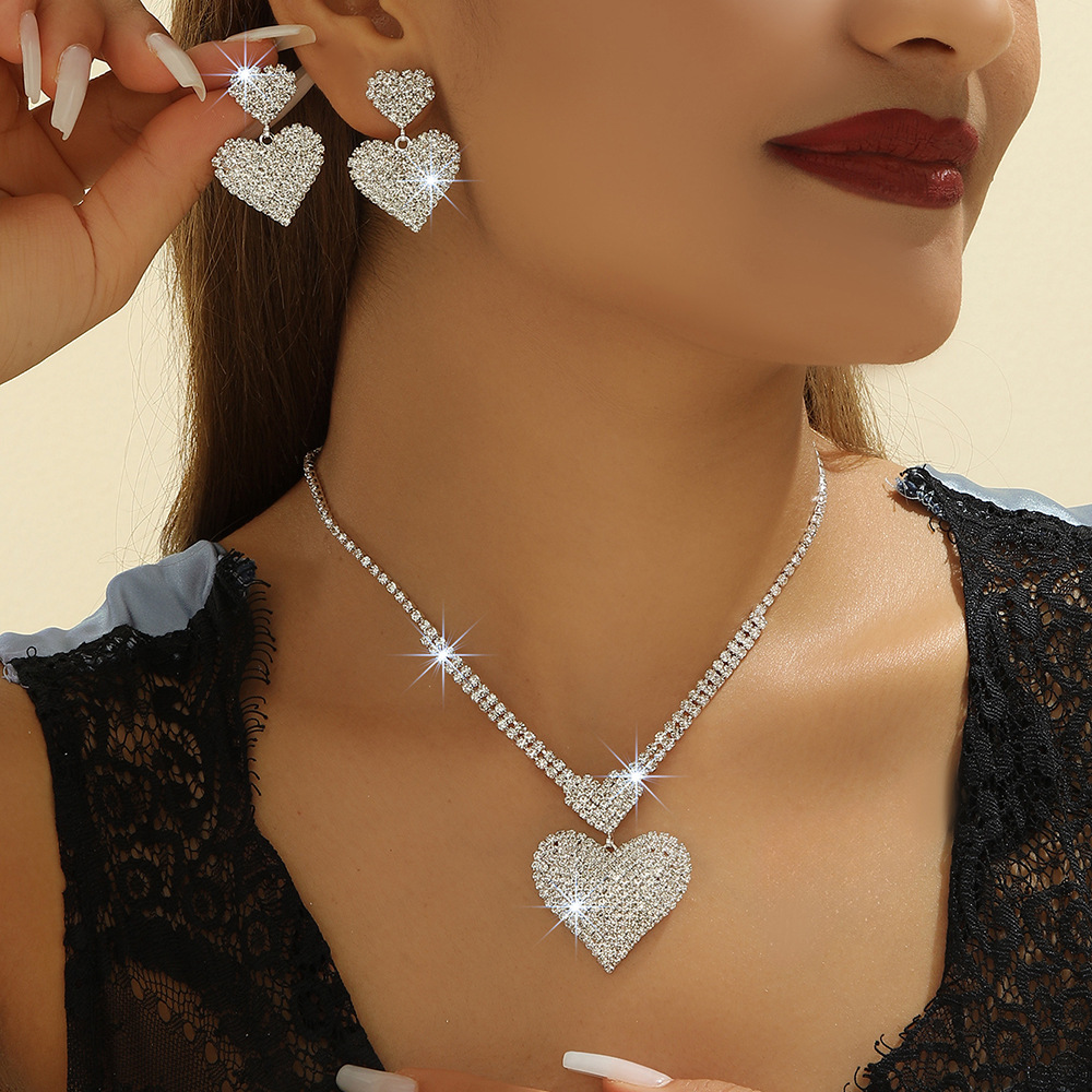 2-piece crystal jewelry set#TL0001