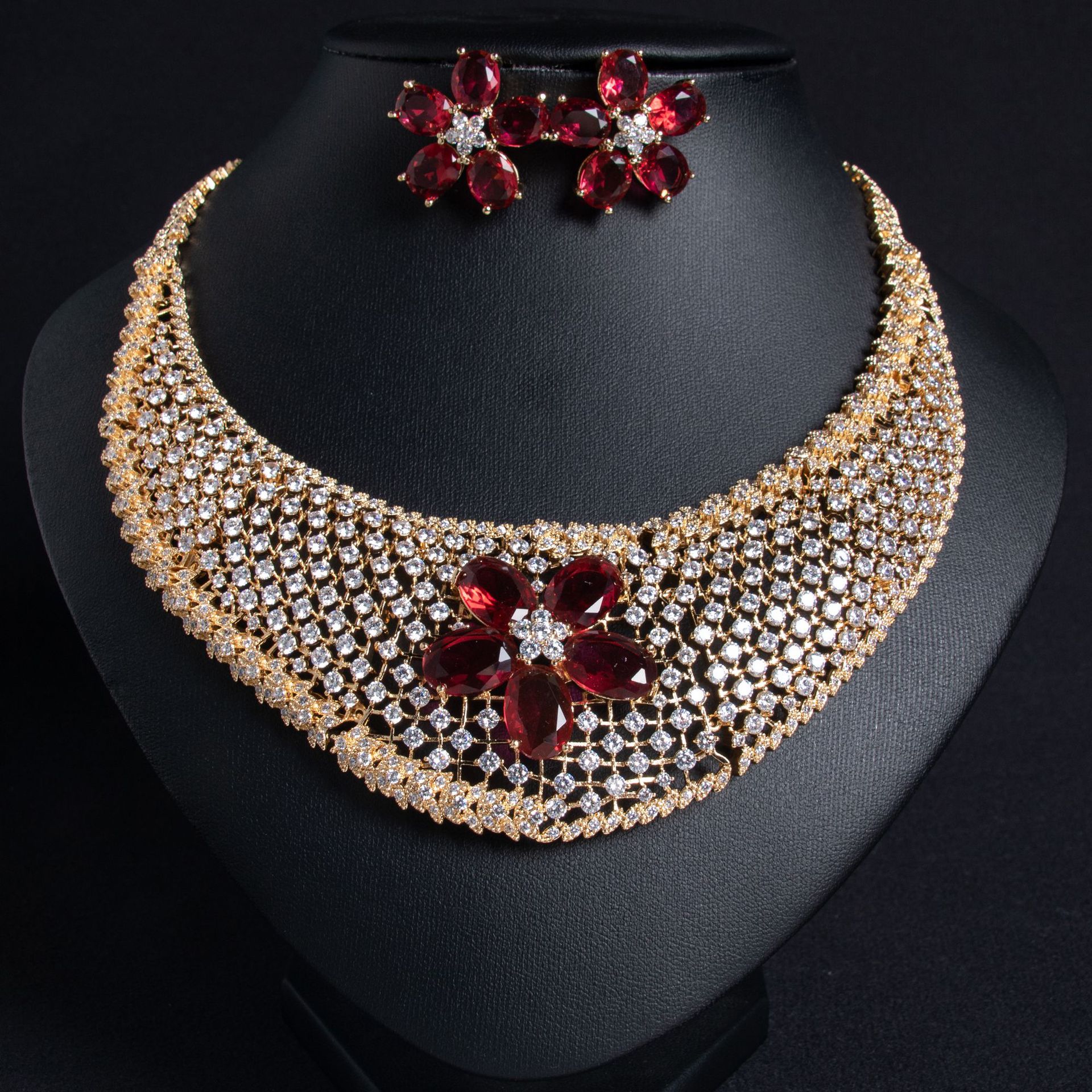 New zircon jewelry sets suitable for weddings