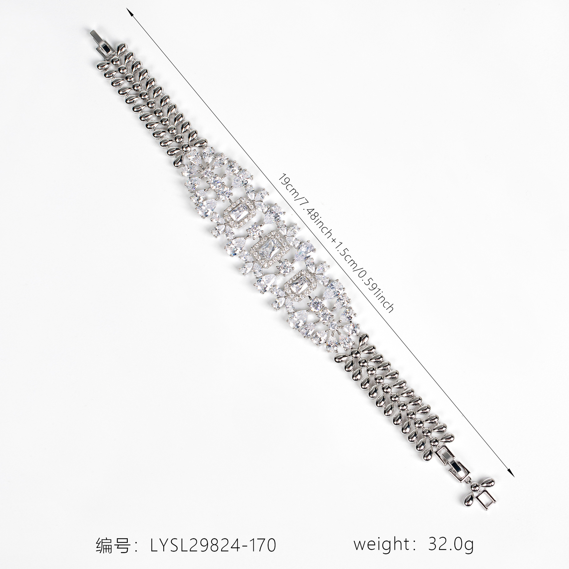 New elegant zircon bracelet