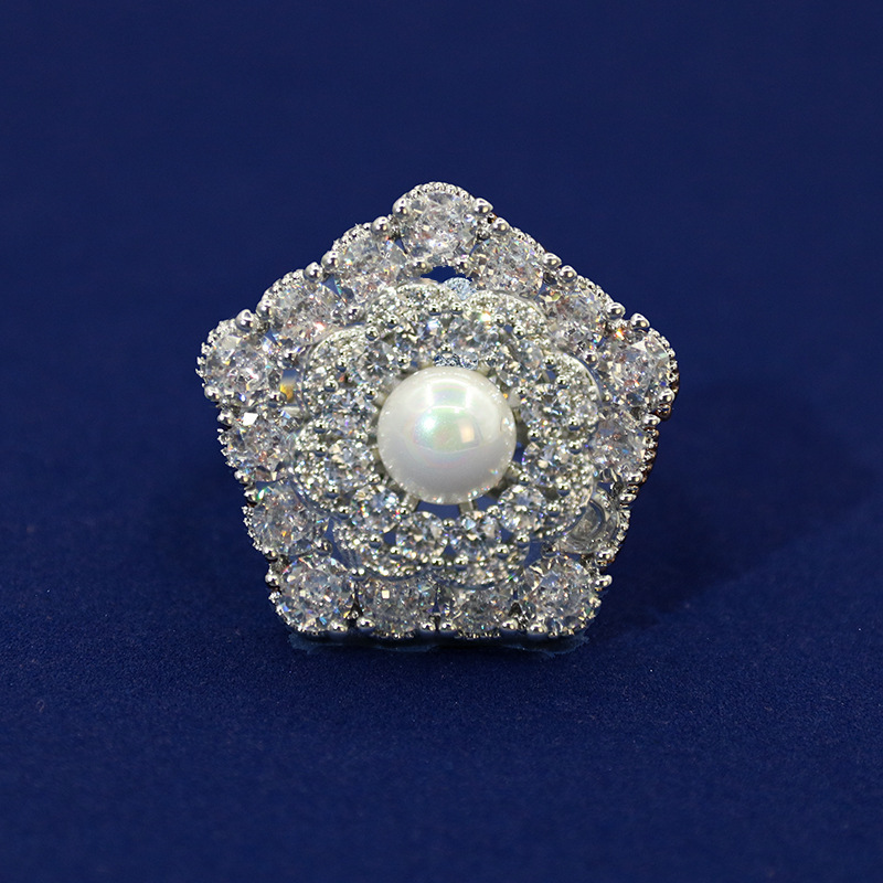 New high quality ethnic style zircon ring