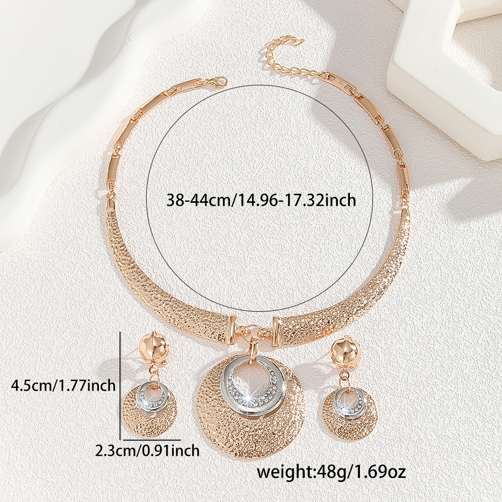 2-piece crystal jewelry set#TL4025