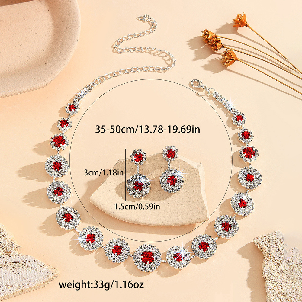 2-piece crystal jewelry set#TL00342