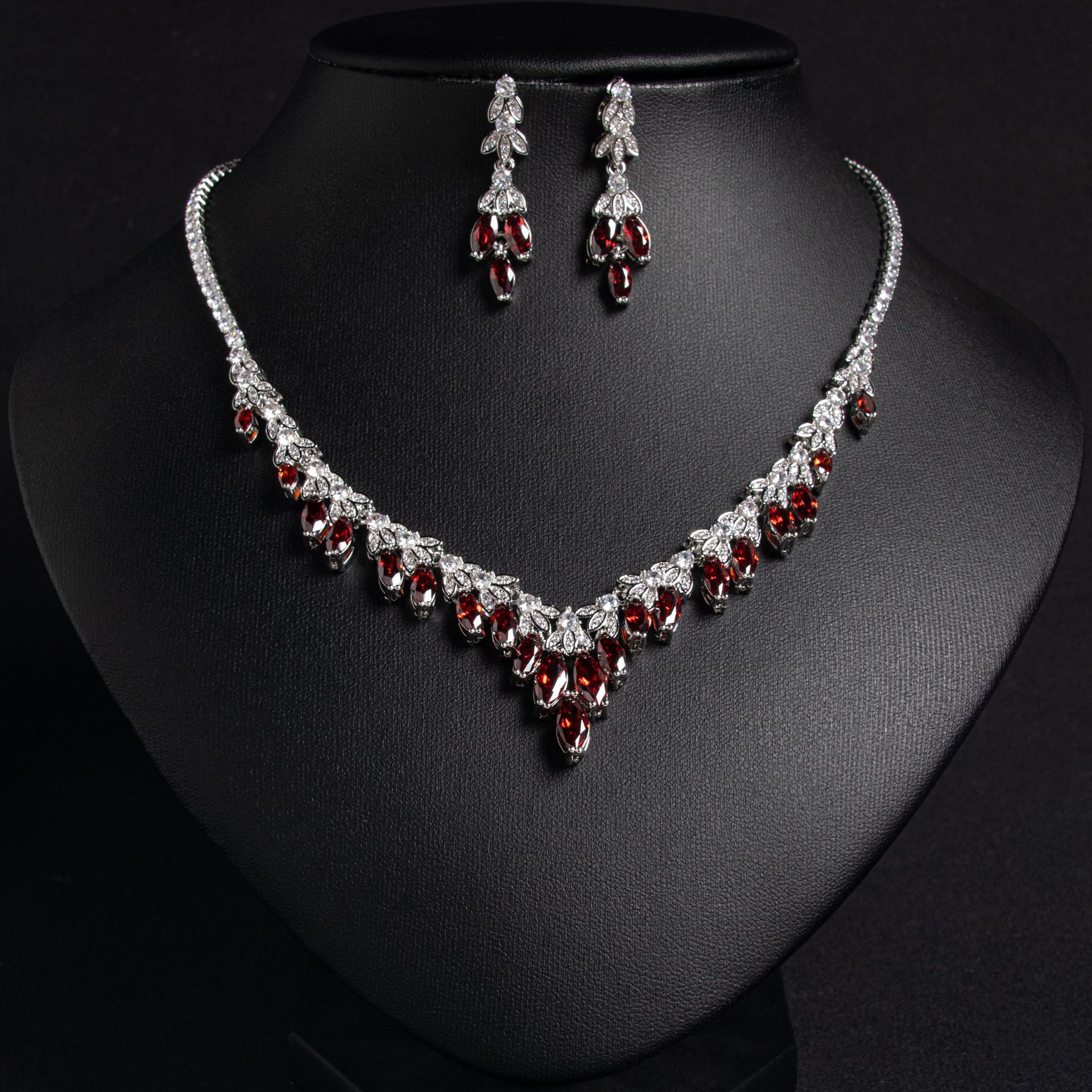New wheat ear zircon jewelry set