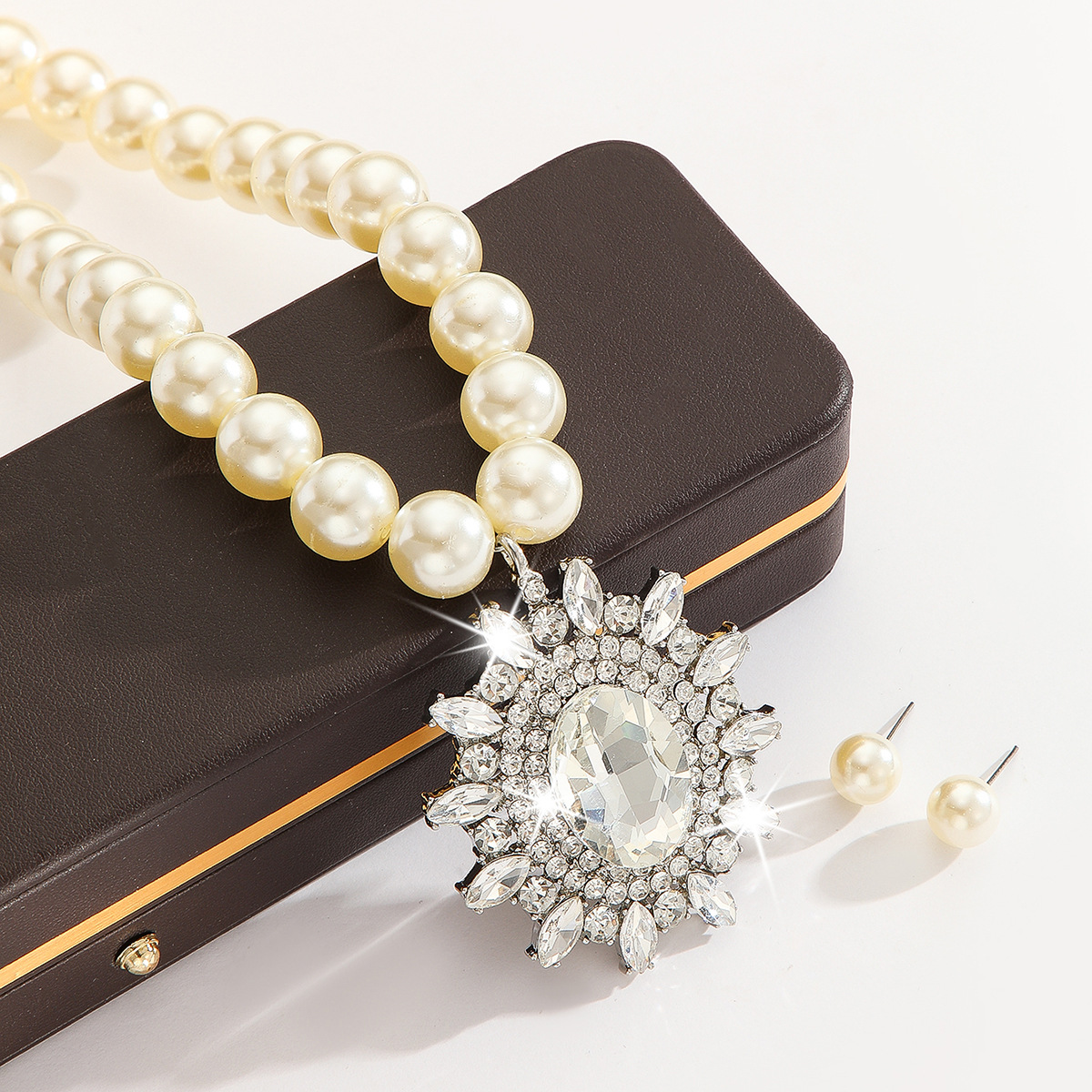 2-piece crystal jewelry set#TL0062