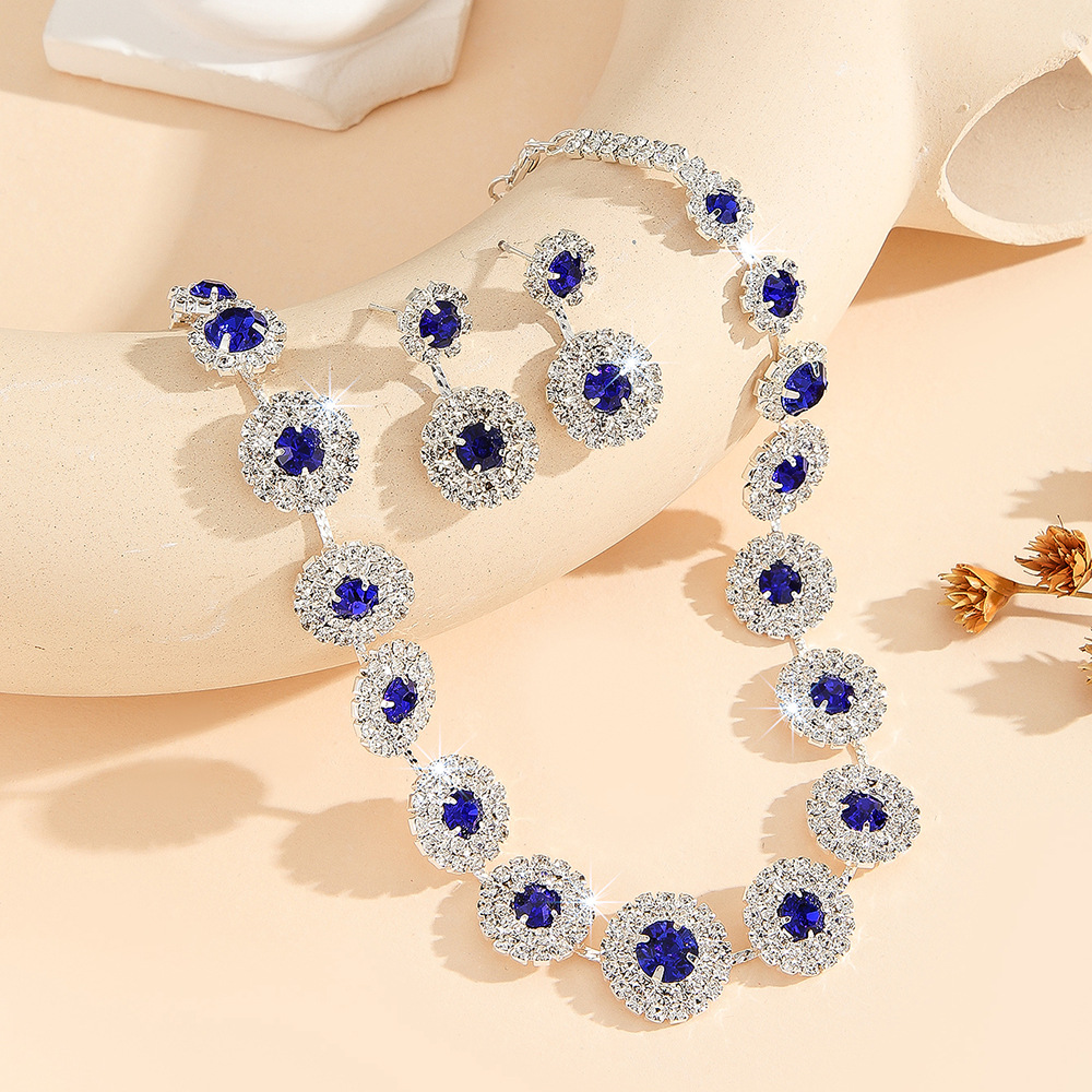 2-piece crystal jewelry set#TL00342