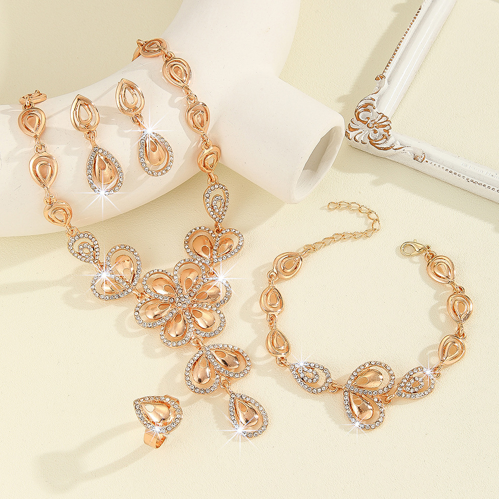 4-piece crystal jewelry set#61154028