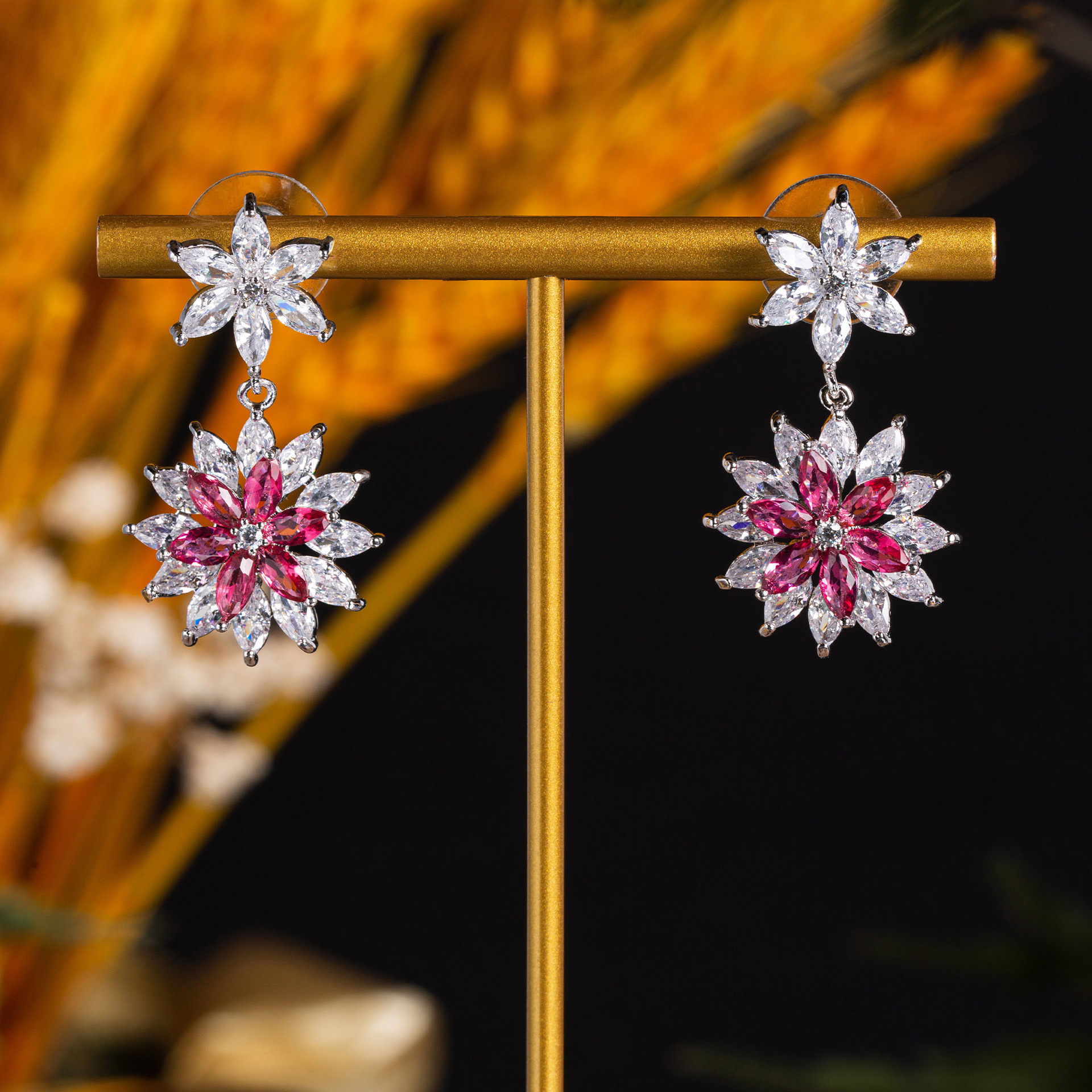 New creative zircon earrings