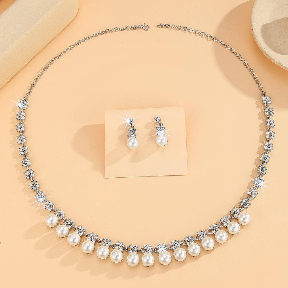 2-piece crystal jewelry set#TL3215