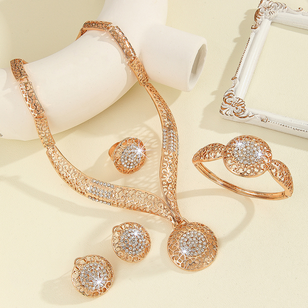 4-piece crystal jewelry set#61154015