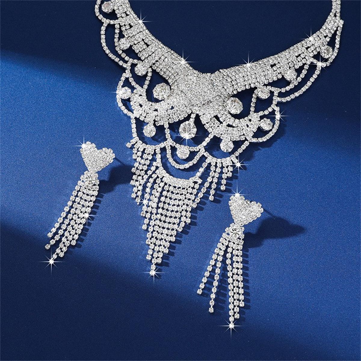 2-piece crystal jewelry set#TL0001