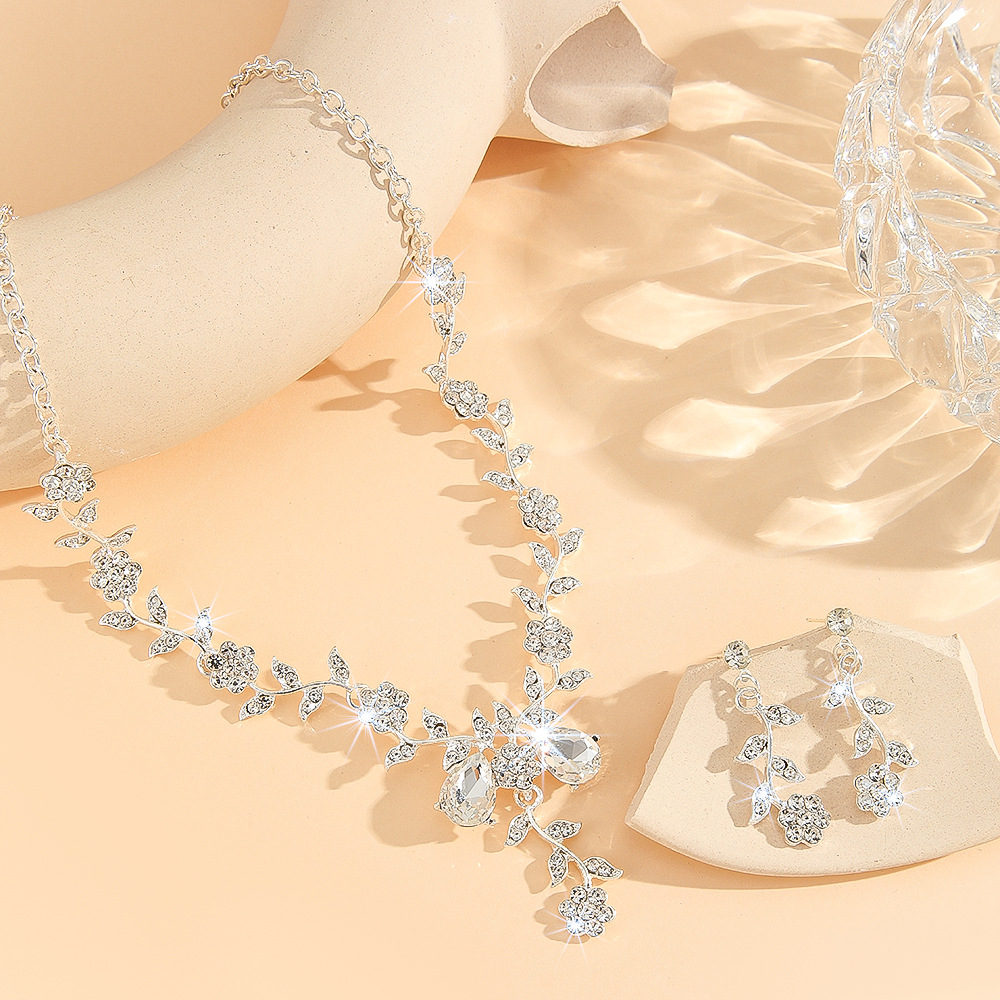 2-piece crystal jewelry set#TL0068