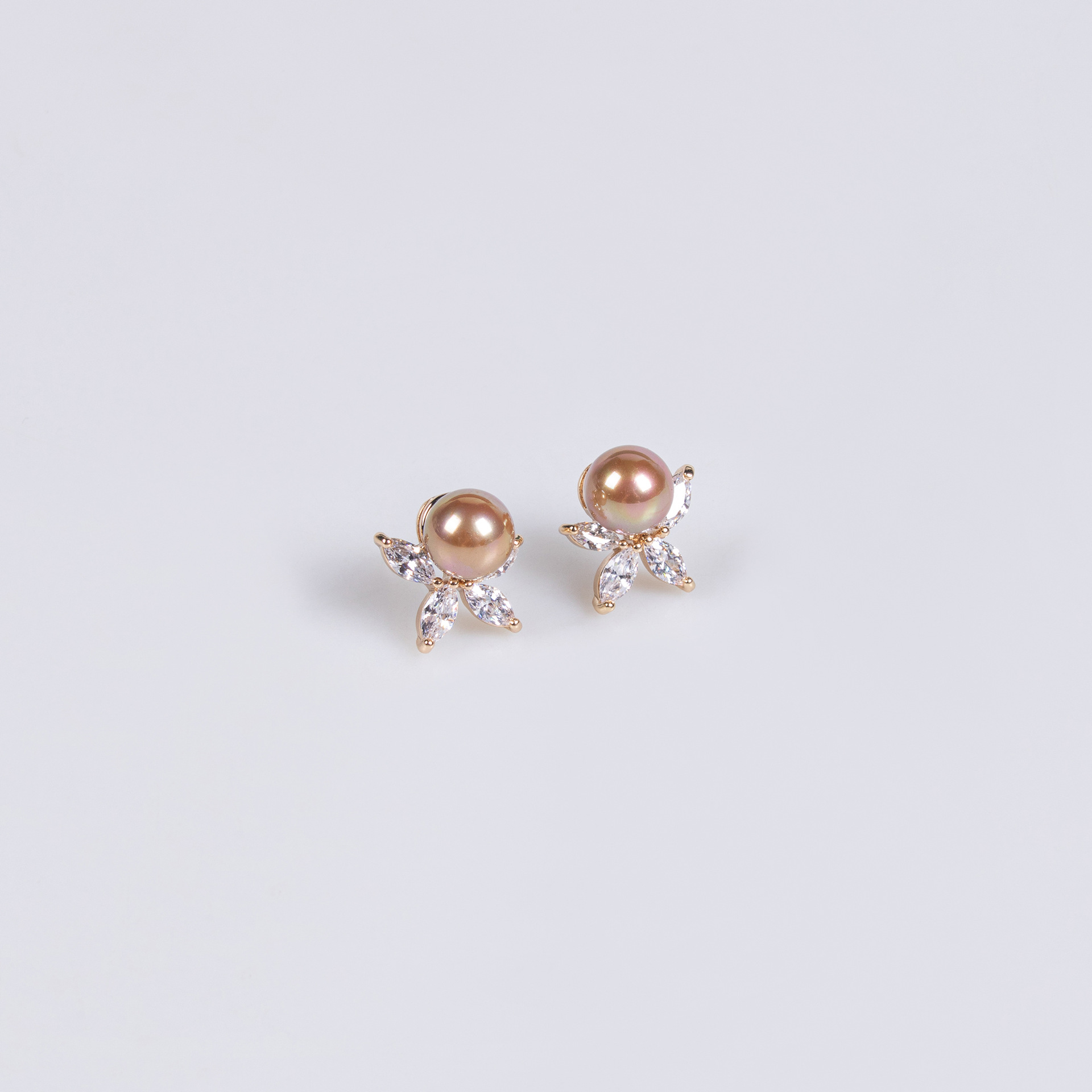 New Pearl Zircon Jewelry Set