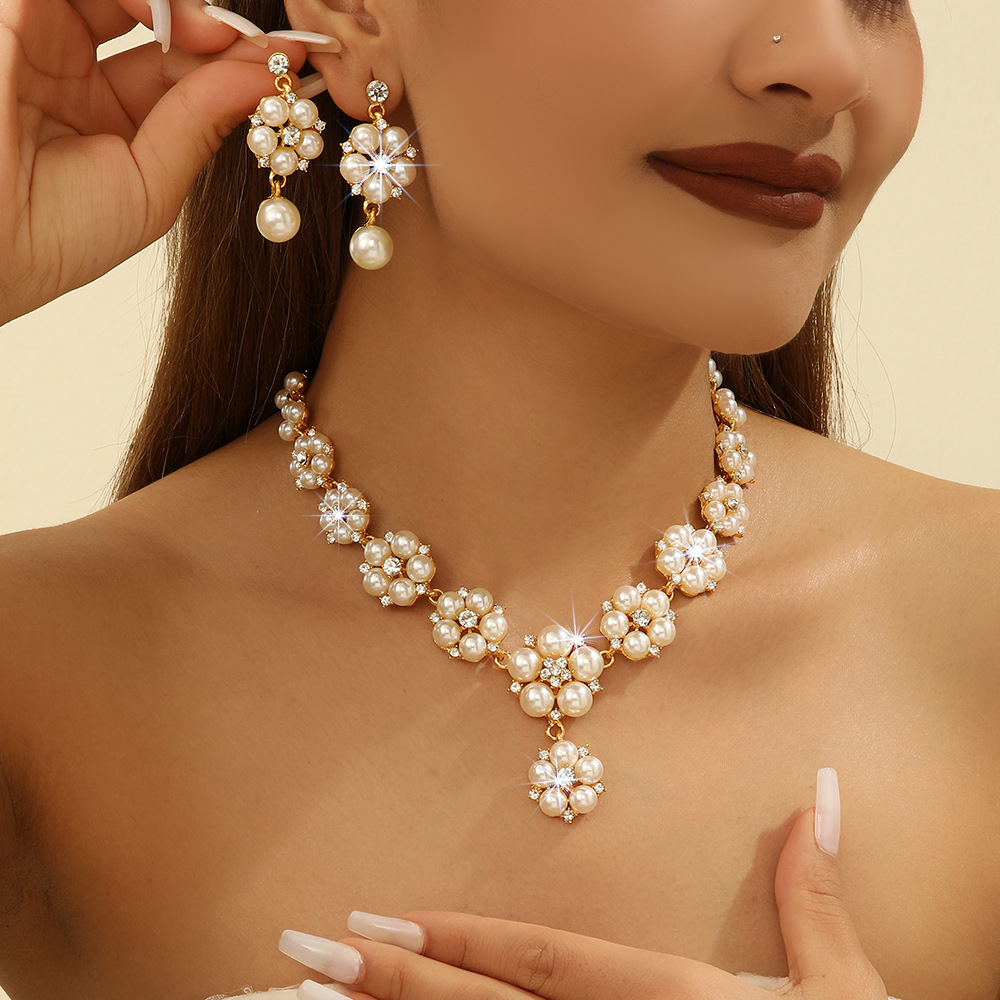 2-piece crystal jewelry set#TL0015