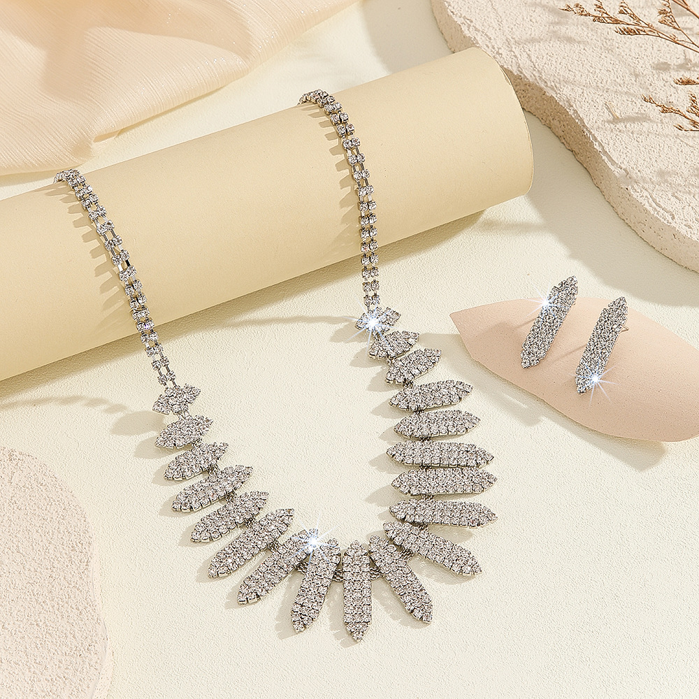 2-piece crystal jewelry set#TL0001