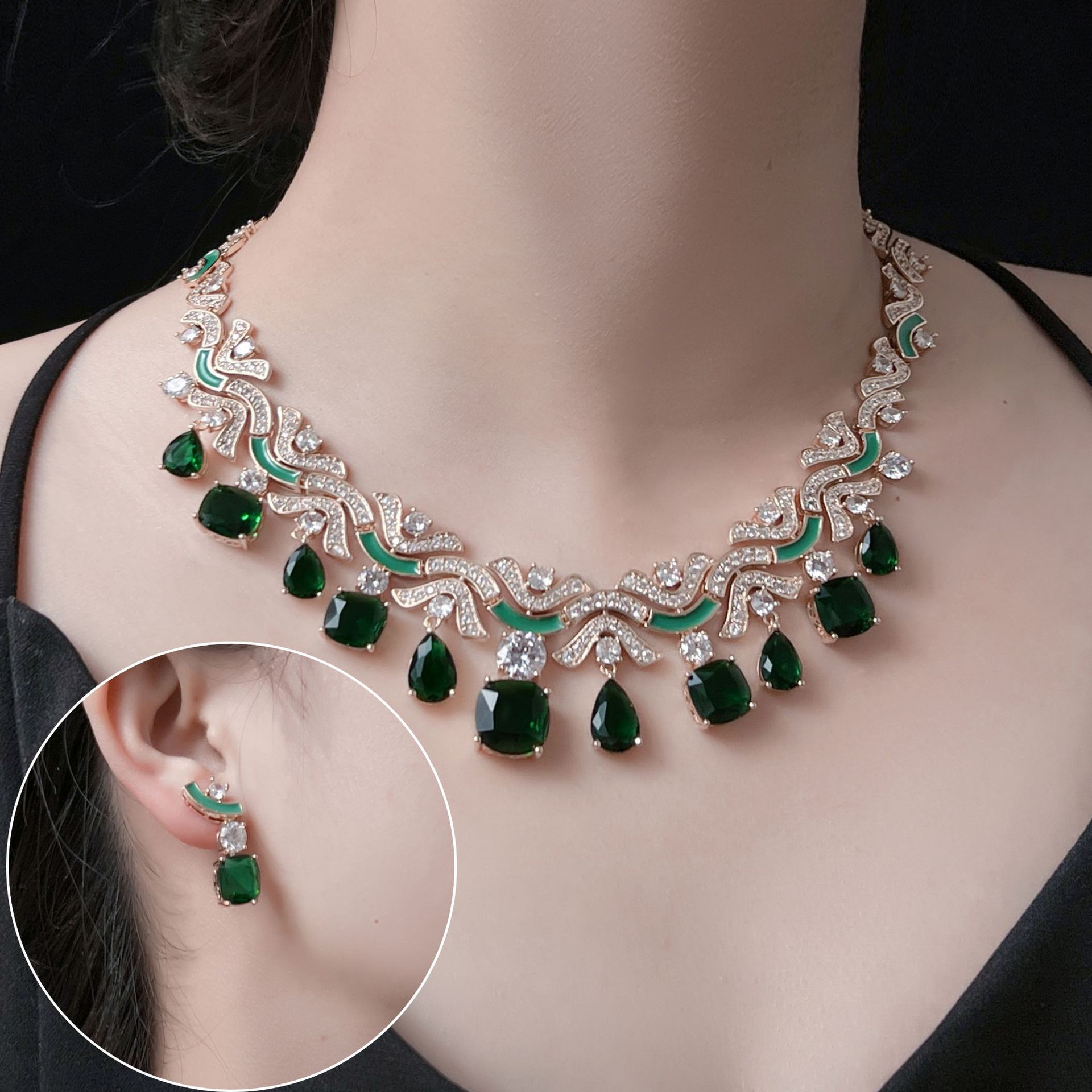 Zircon jewelry set