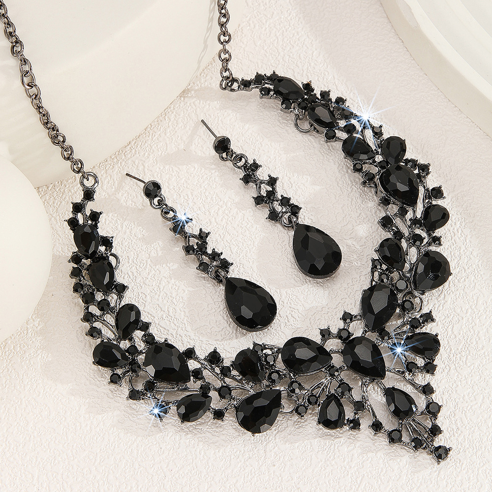 2-piece crystal jewelry set#TL0265